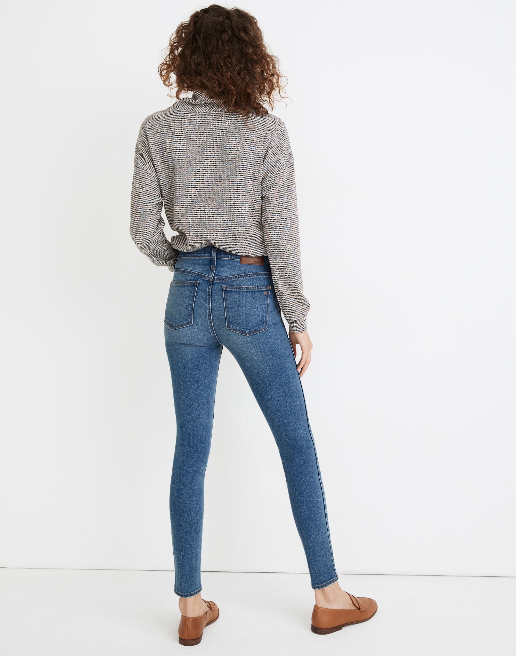 10" High-Rise Skinny Jeans in Dewitt Wash: Button-Front TENCEL&trade; Denim Edition