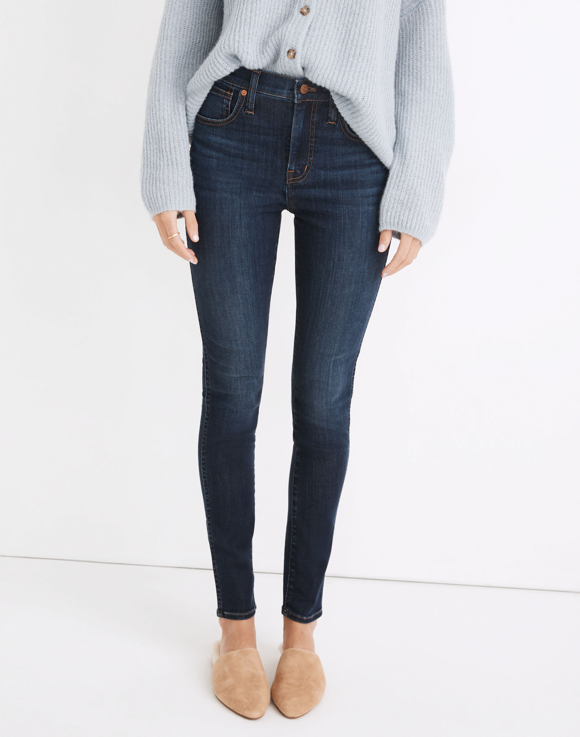 Tall 10" High-Rise Skinny Jeans in Woodland Wash: TENCEL&trade; Denim Edition