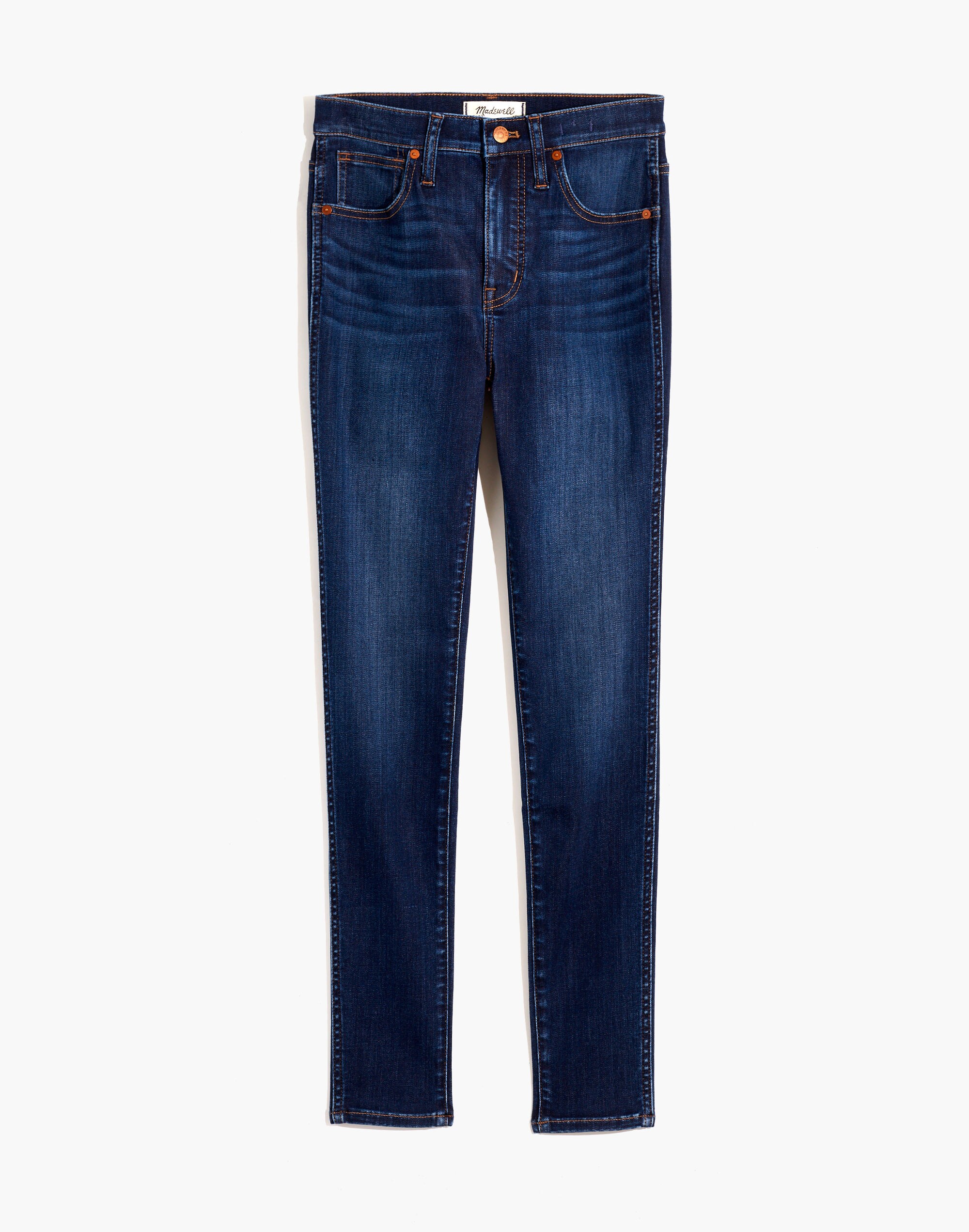 10" High-Rise Skinny Jeans in Woodland Wash: TENCEL&trade; Denim Edition