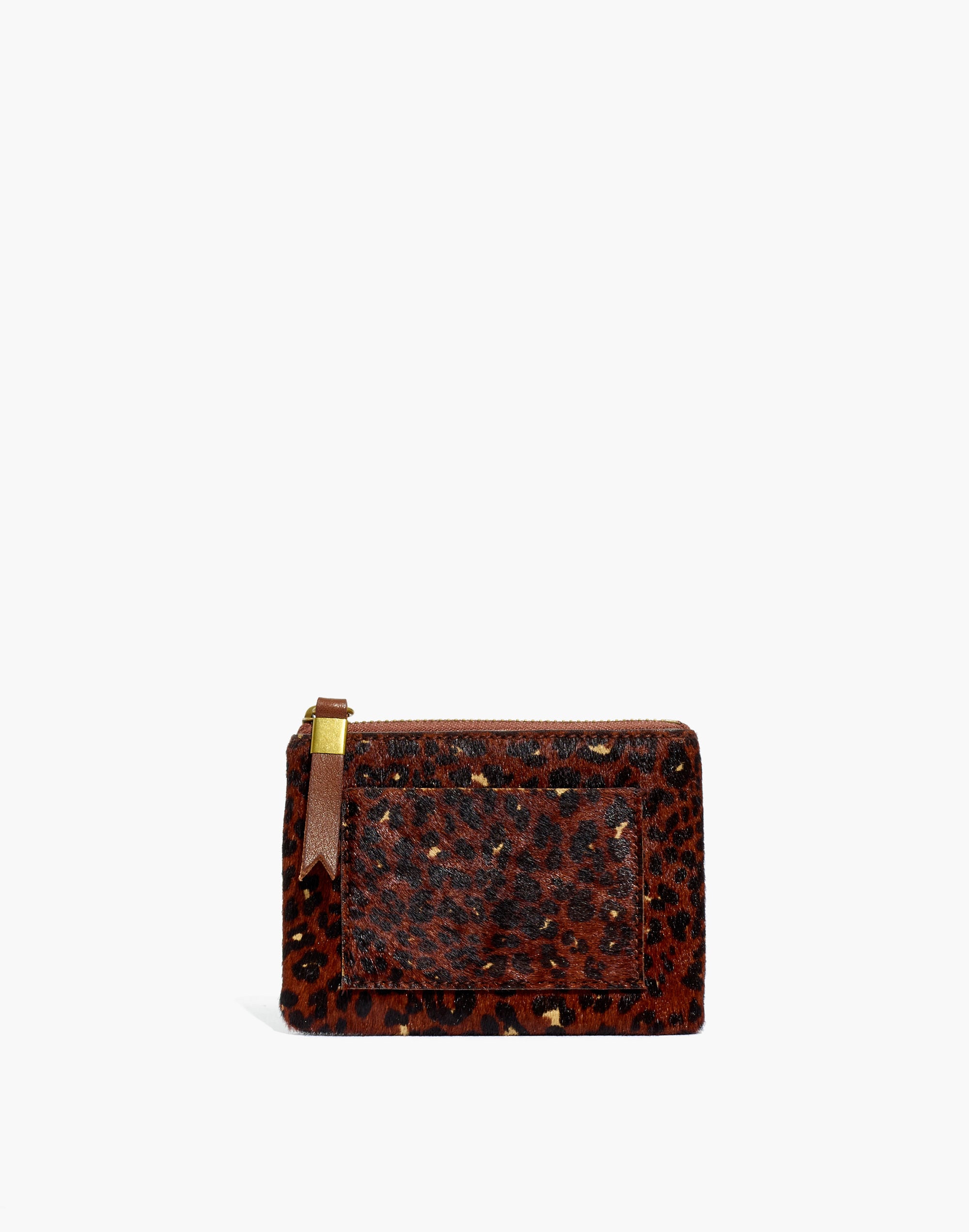The Leather Pocket Pouch Wallet: Painted Leopard Calf Hair Edition