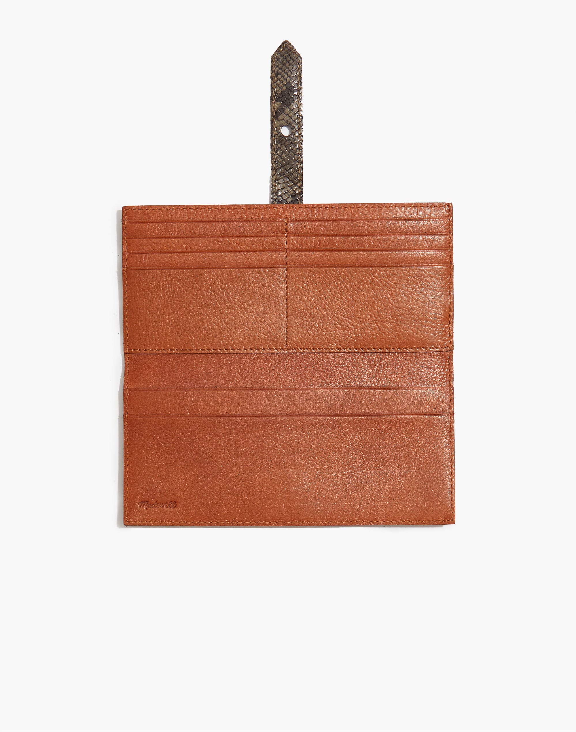 The Post Wallet: Colorblock Snake Embossed Edition