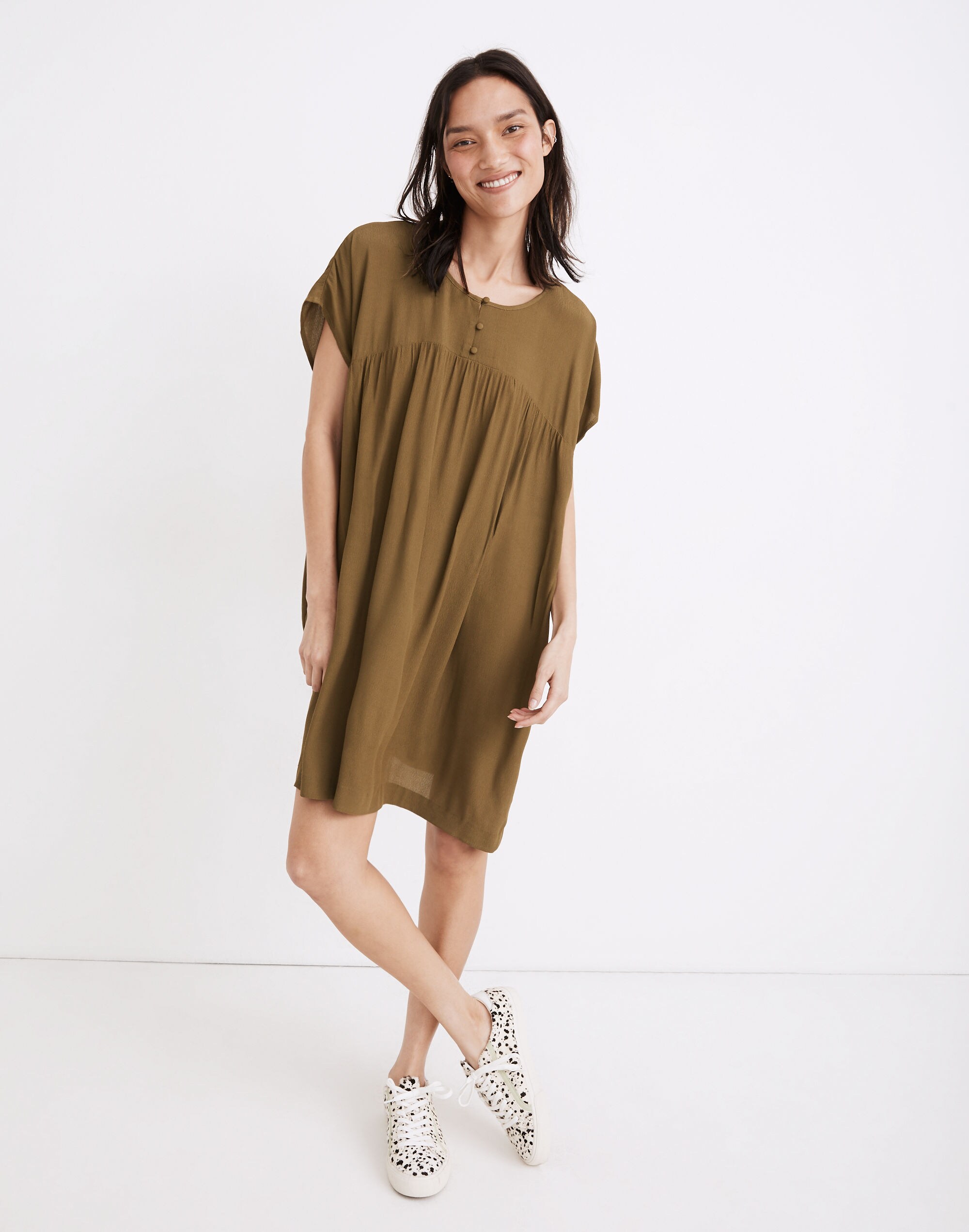 Shirred Easy Dress