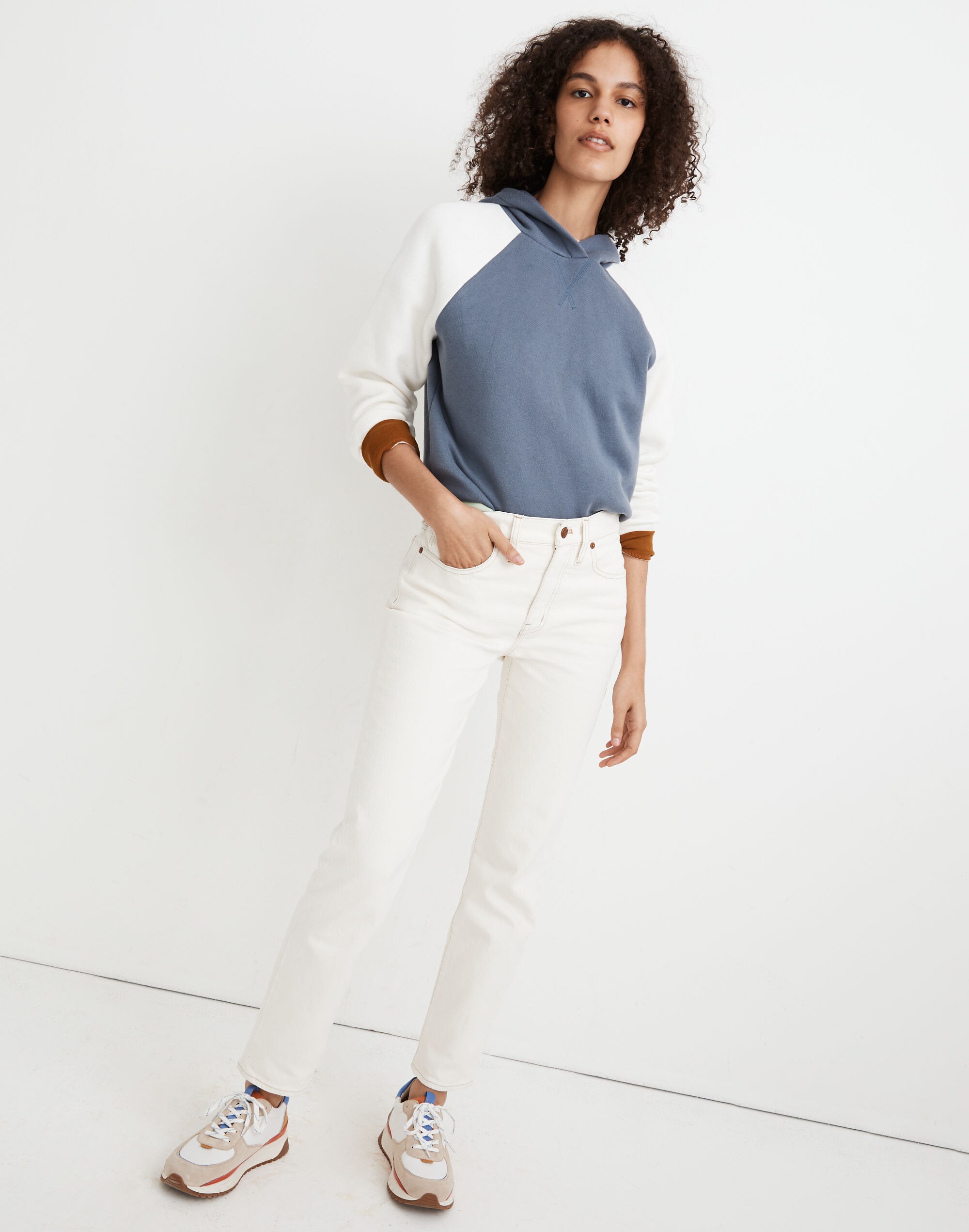 Tomboy Straight Jeans in Cloud Lining