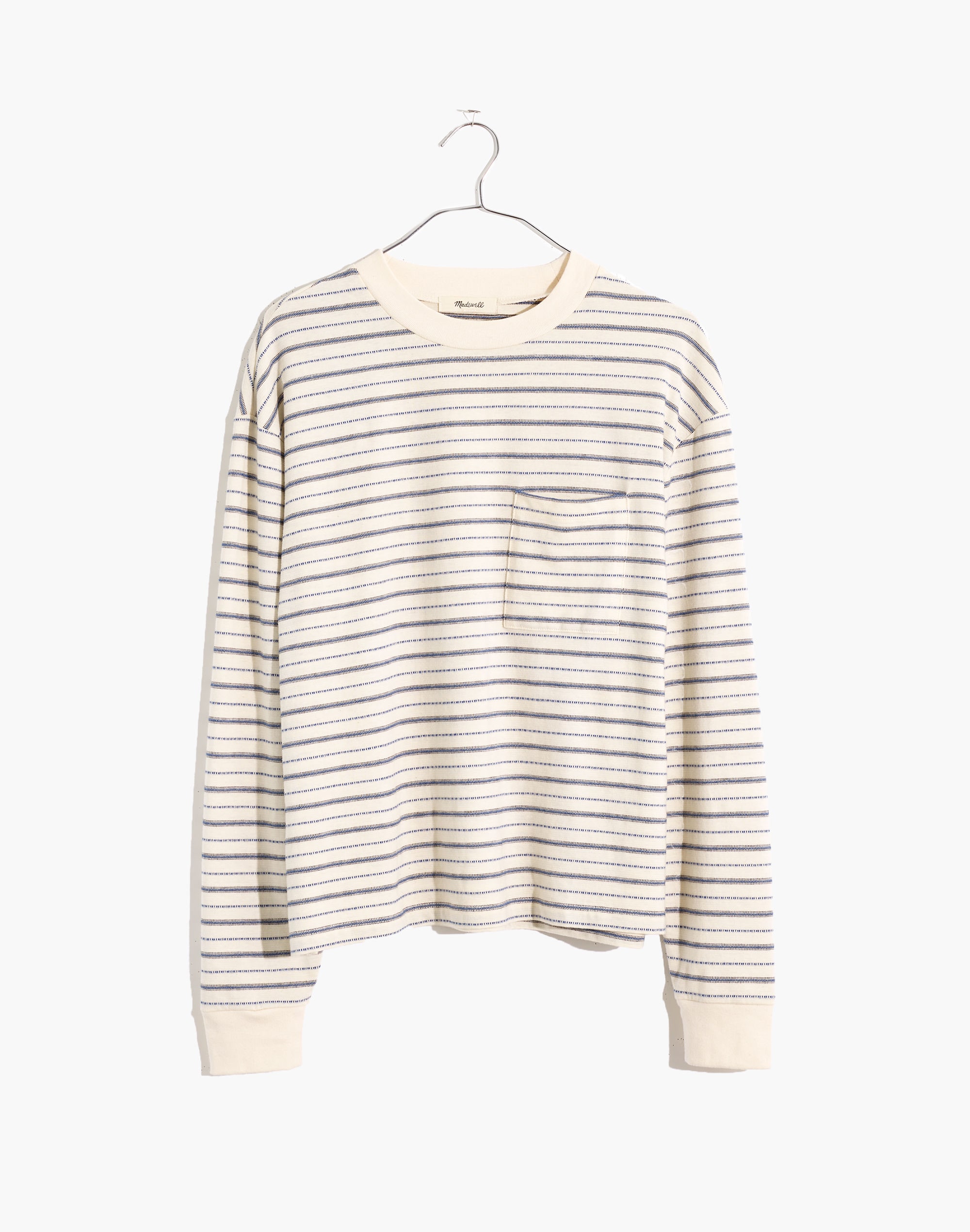 Jacquard Stripe Pocket Tee