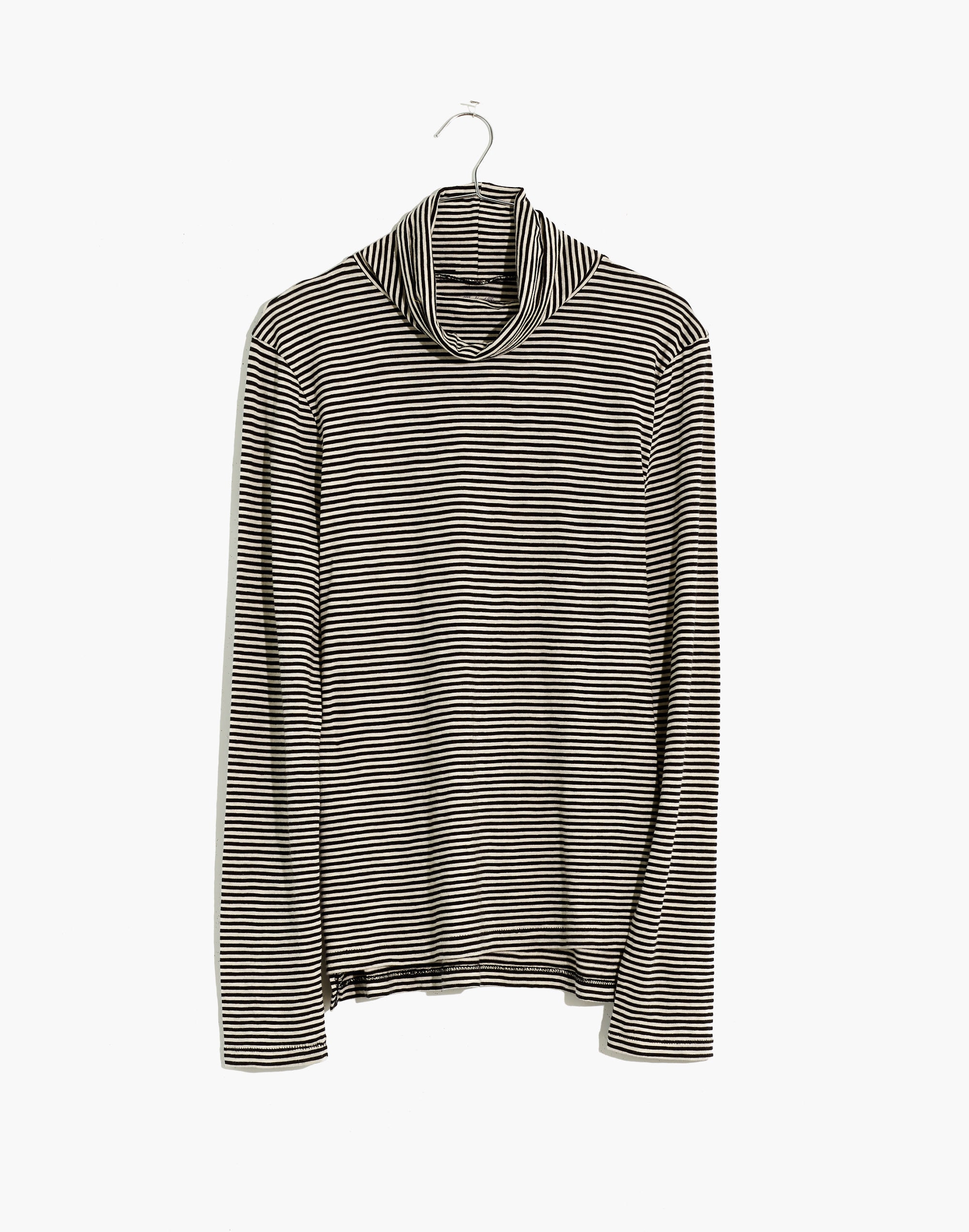 Whisper Cotton Turtleneck in Carlsbad Stripe