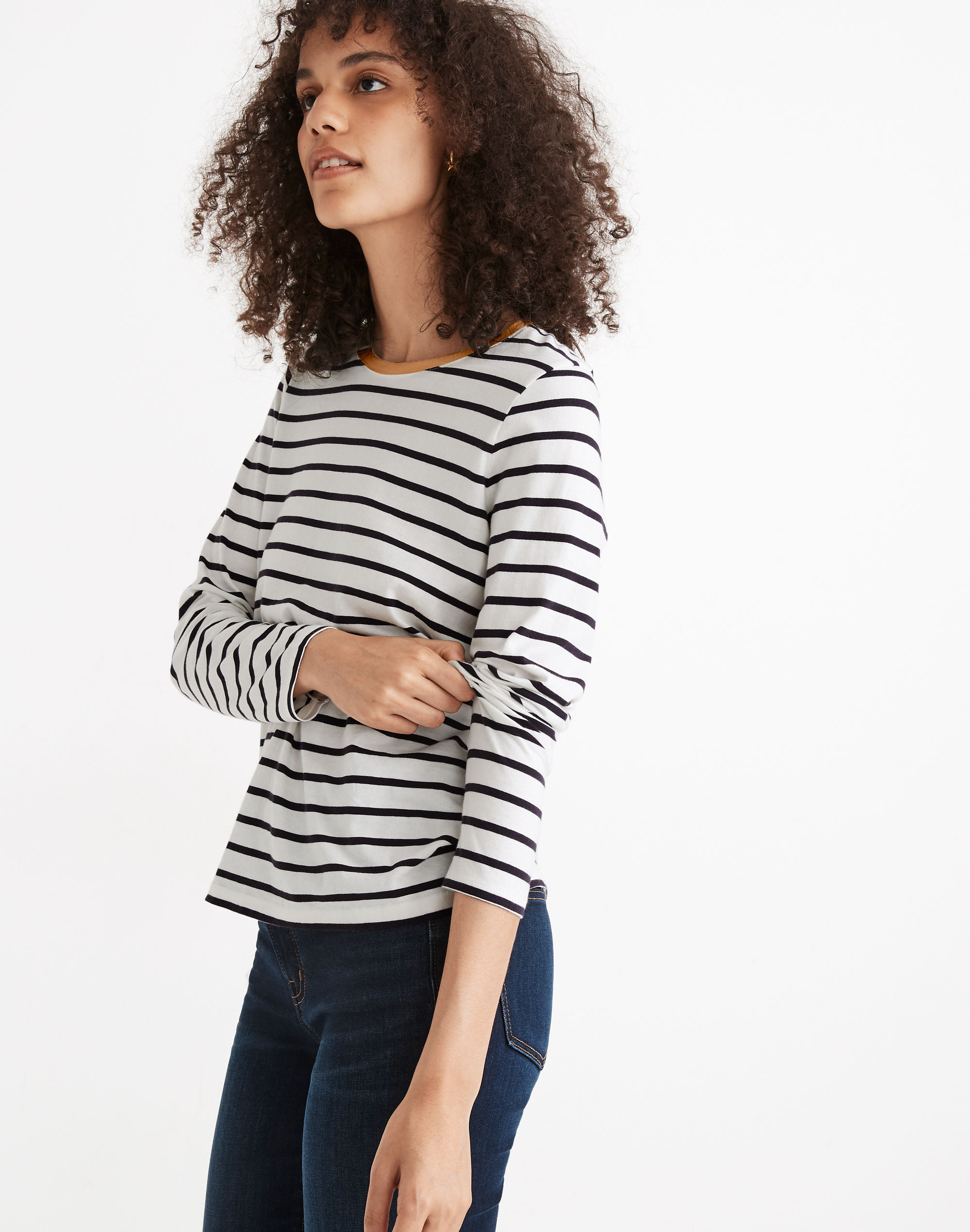 Northside Long-Sleeve Vintage Tee in Etta Stripe
