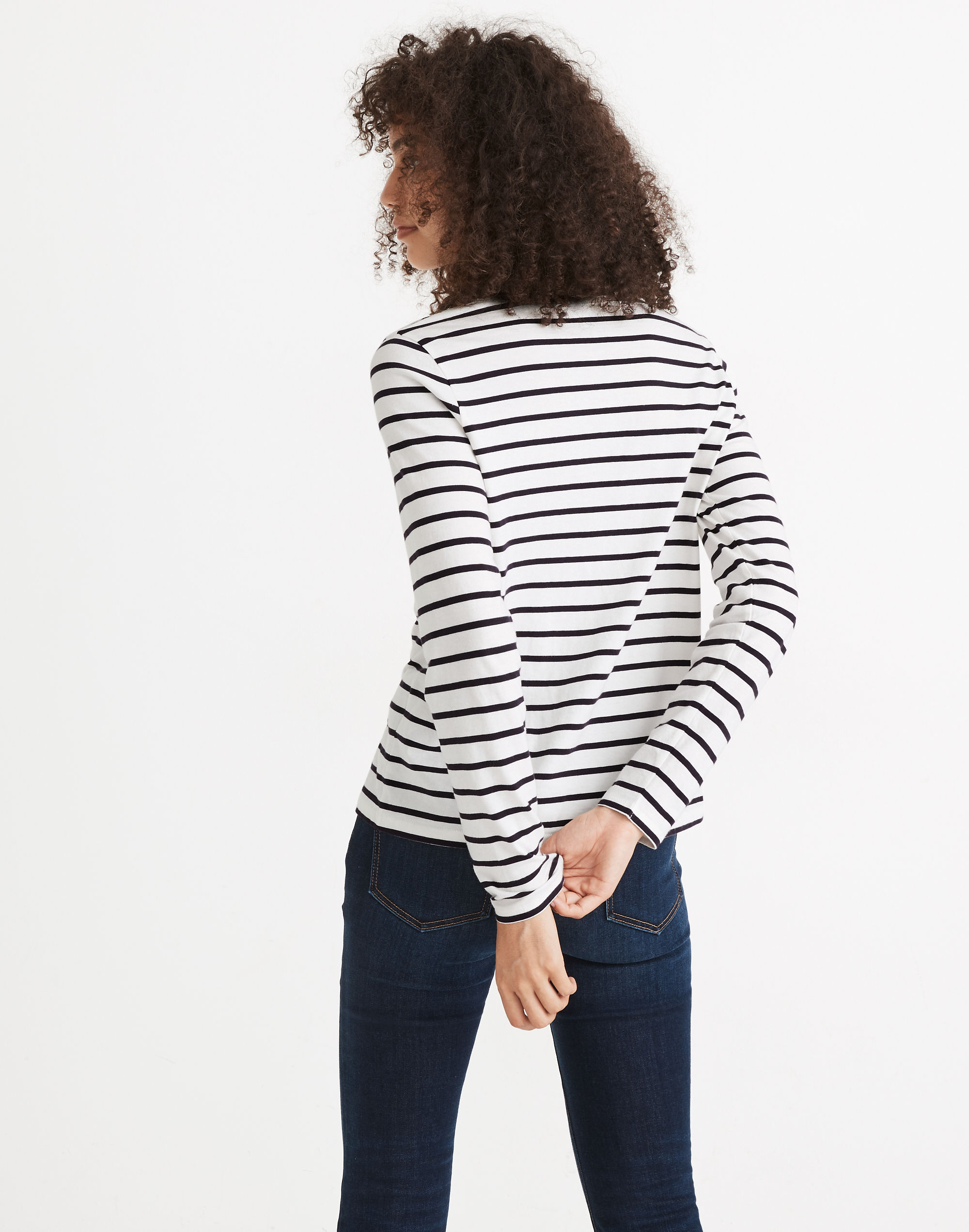 Northside Long-Sleeve Vintage Tee in Etta Stripe