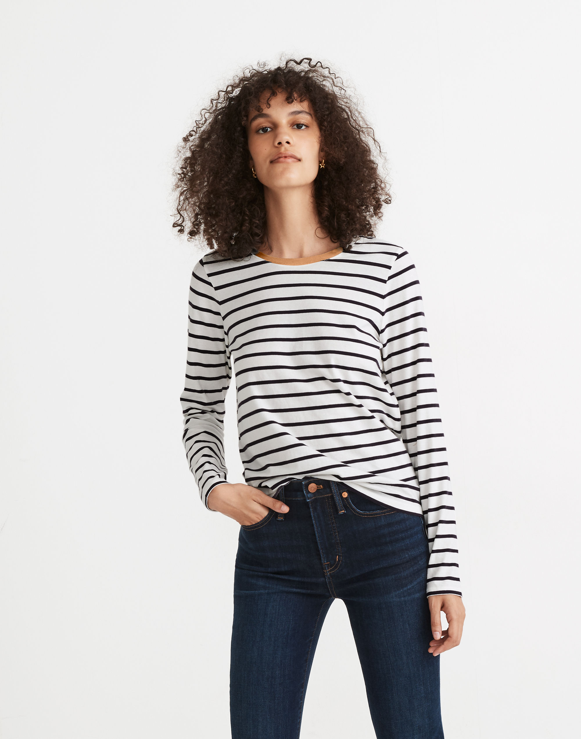 Northside Long-Sleeve Vintage Tee in Etta Stripe