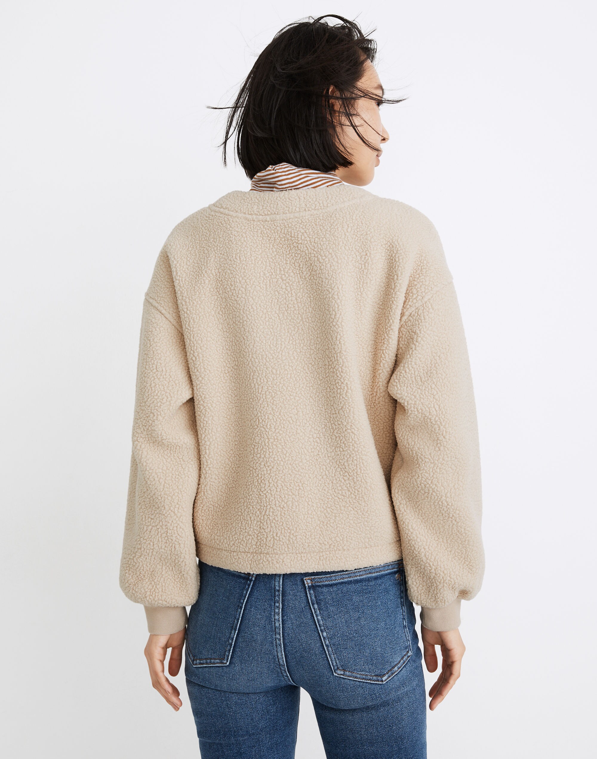(Re)sourced Fleece Crop Cardigan