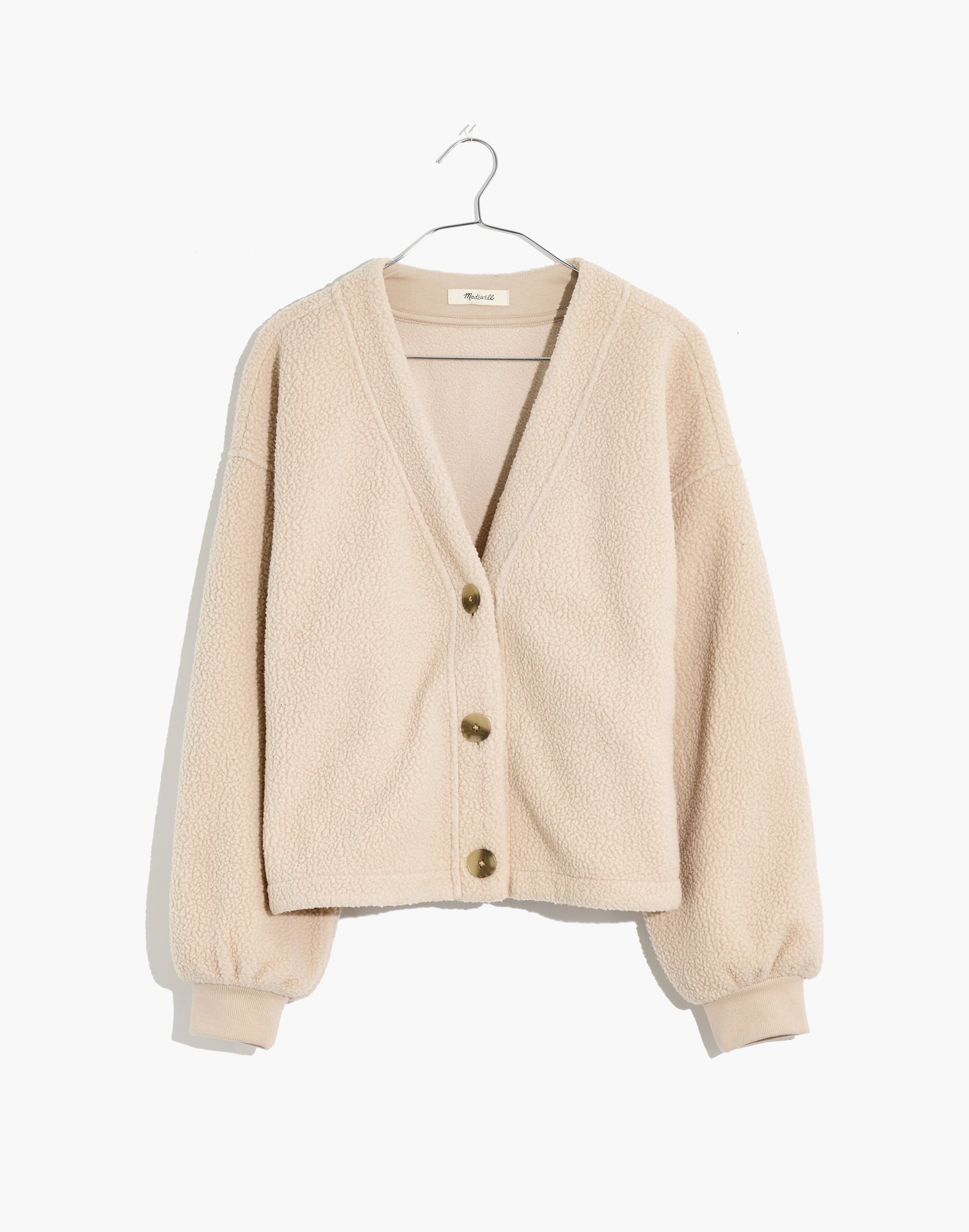 (Re)sourced Fleece Crop Cardigan