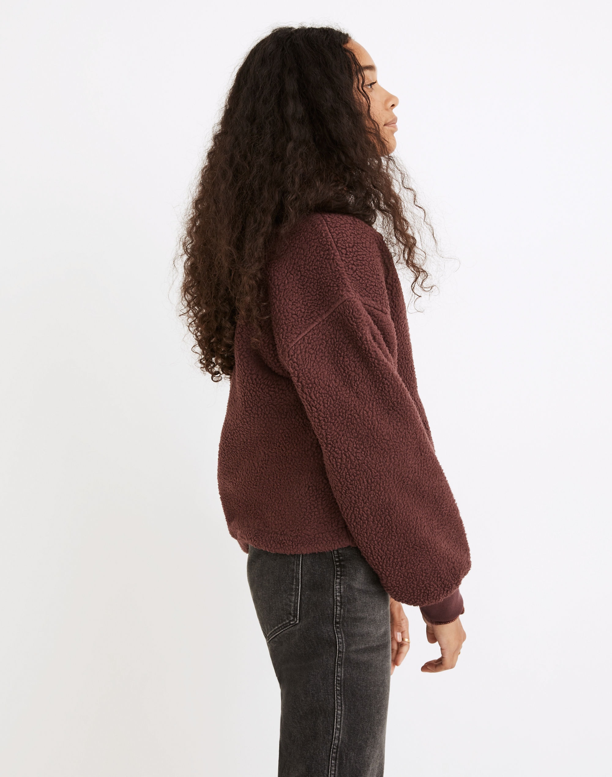 (Re)sourced Fleece Crop Cardigan