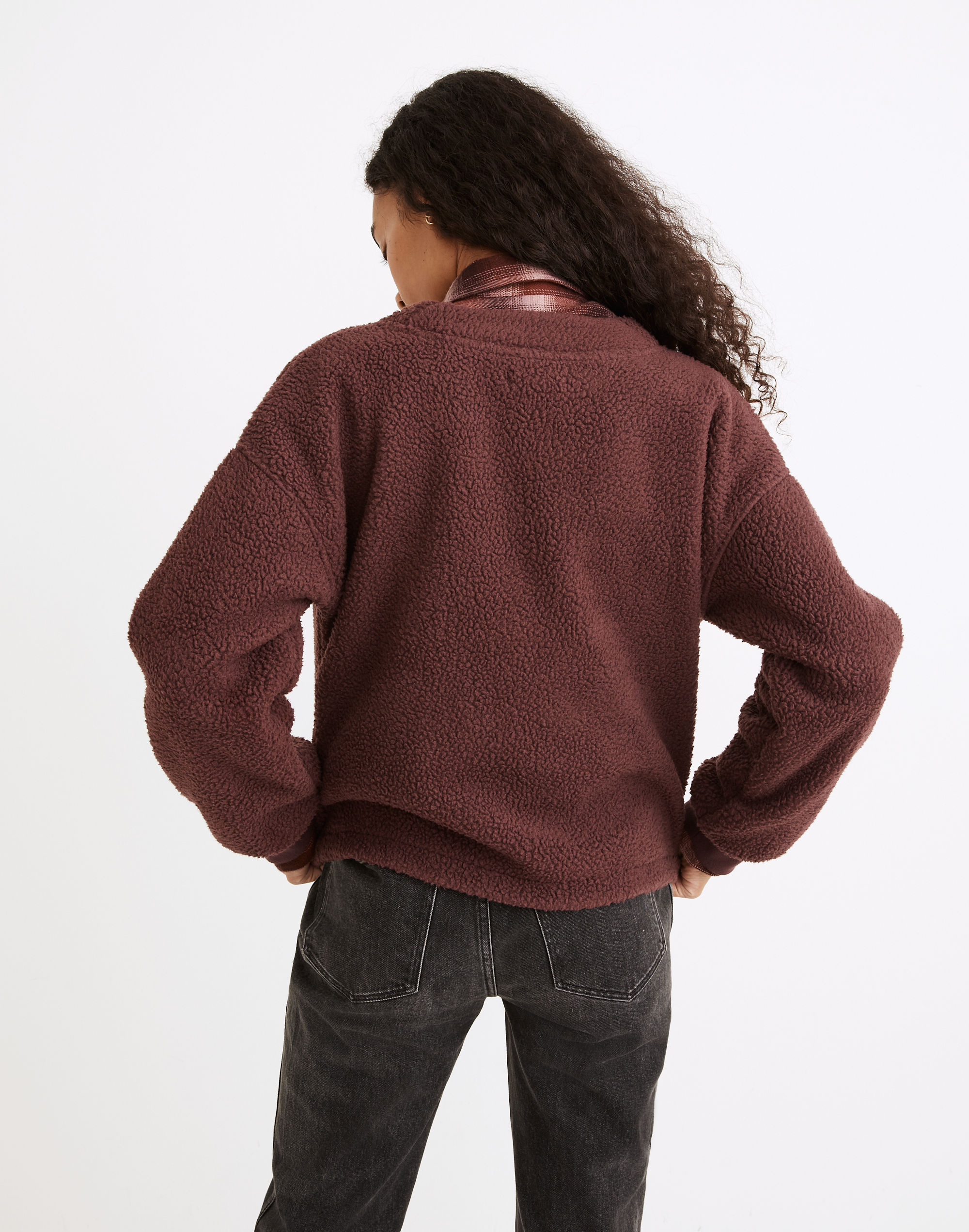 (Re)sourced Fleece Crop Cardigan