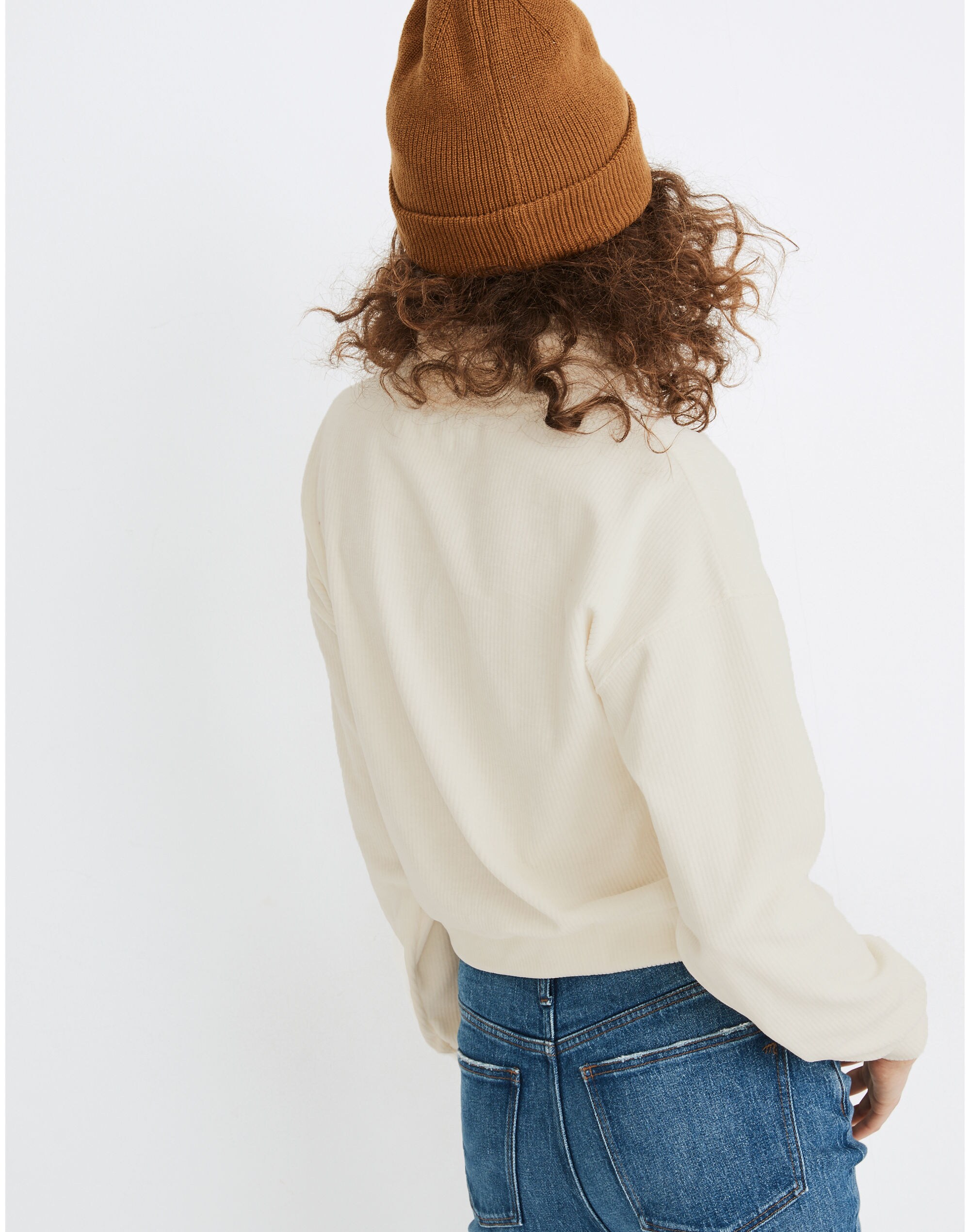 Corduroy Turtleneck Top