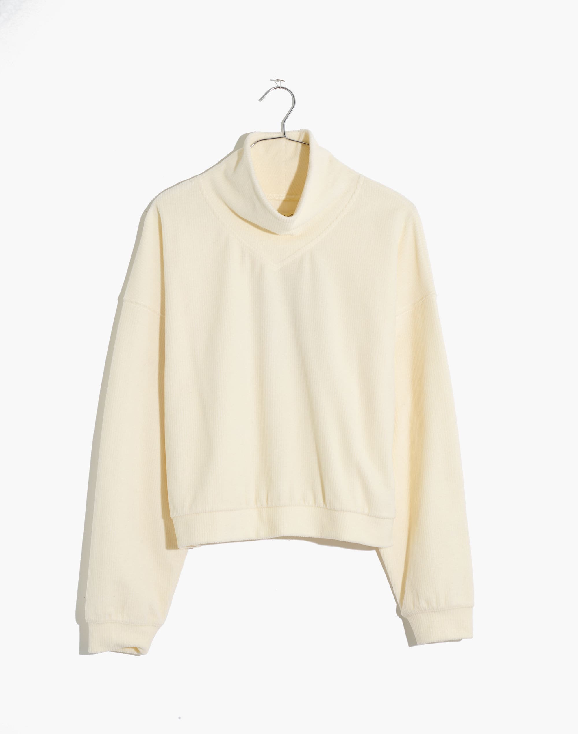 Corduroy Turtleneck Top