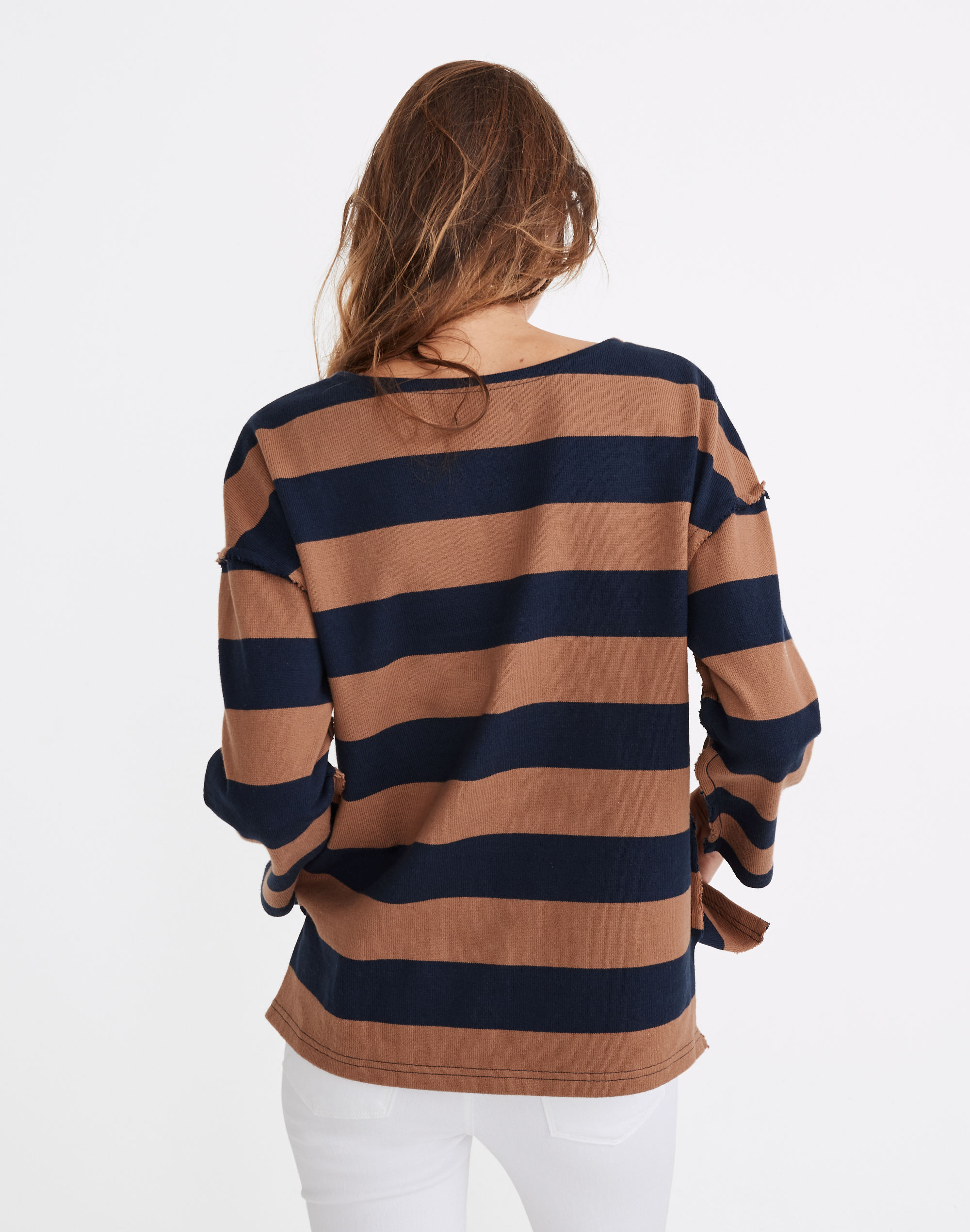 Striped Luxe Long-Sleeve Tee