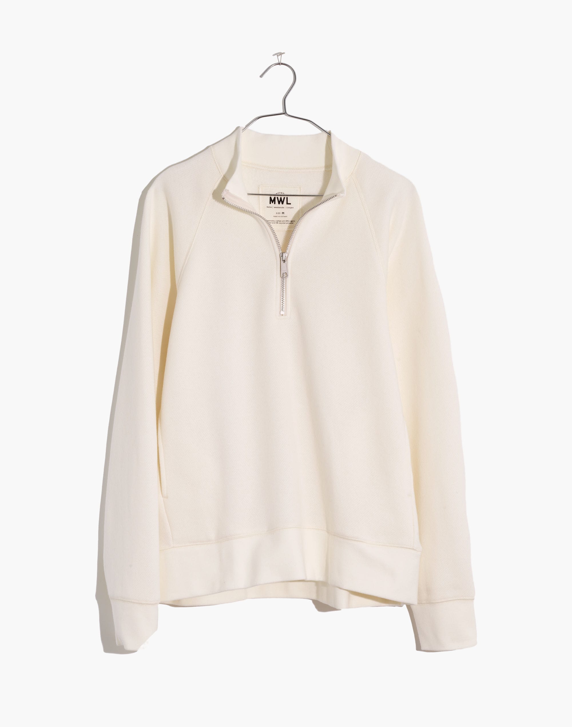 MWL Betterterry Zip-Front Mockneck Sweatshirt