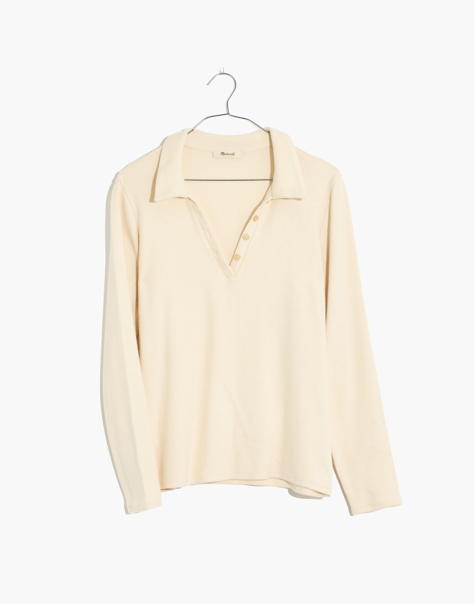 Plush Ribbed Polo Shirt