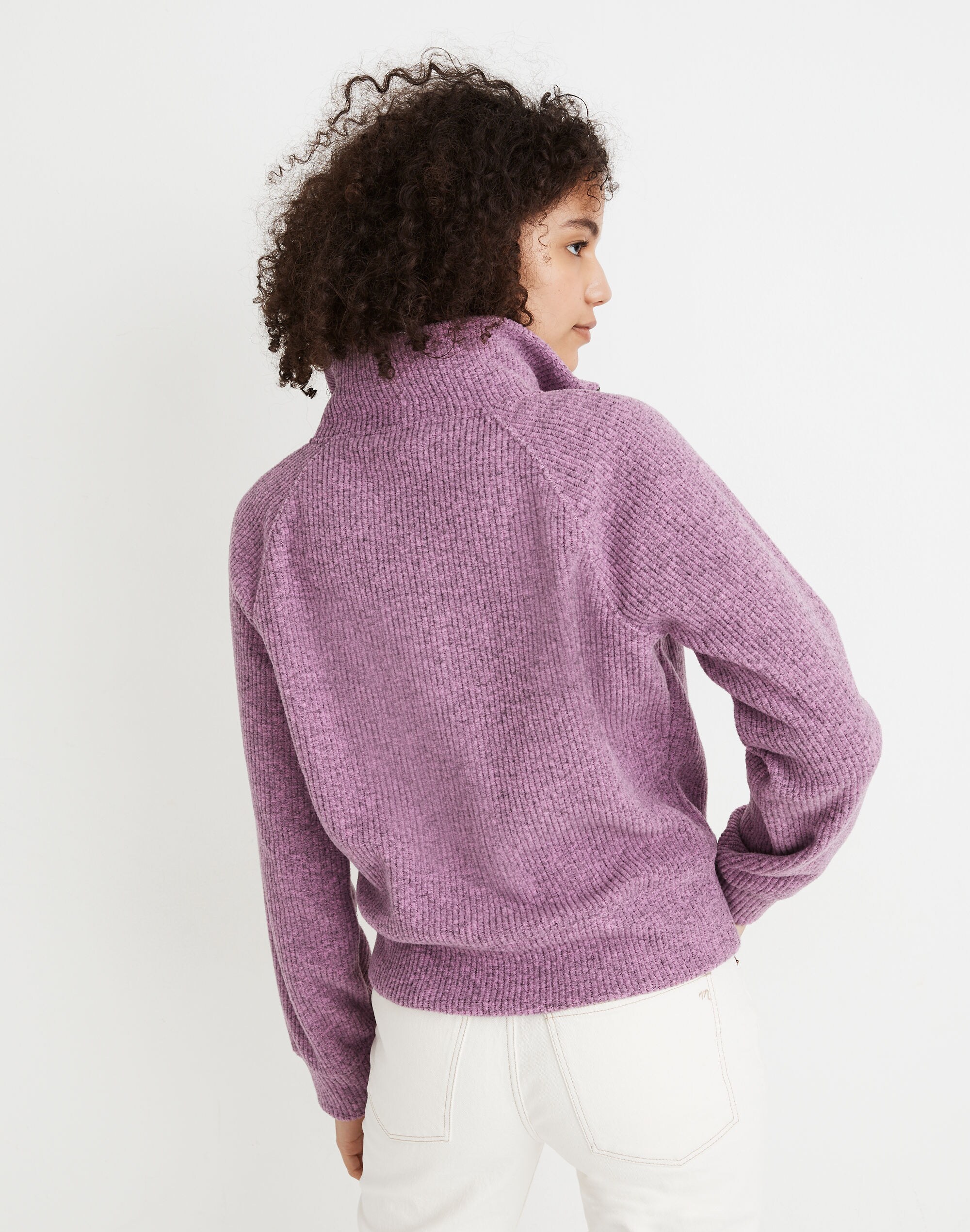 Fleece Half-Zip Popover Top