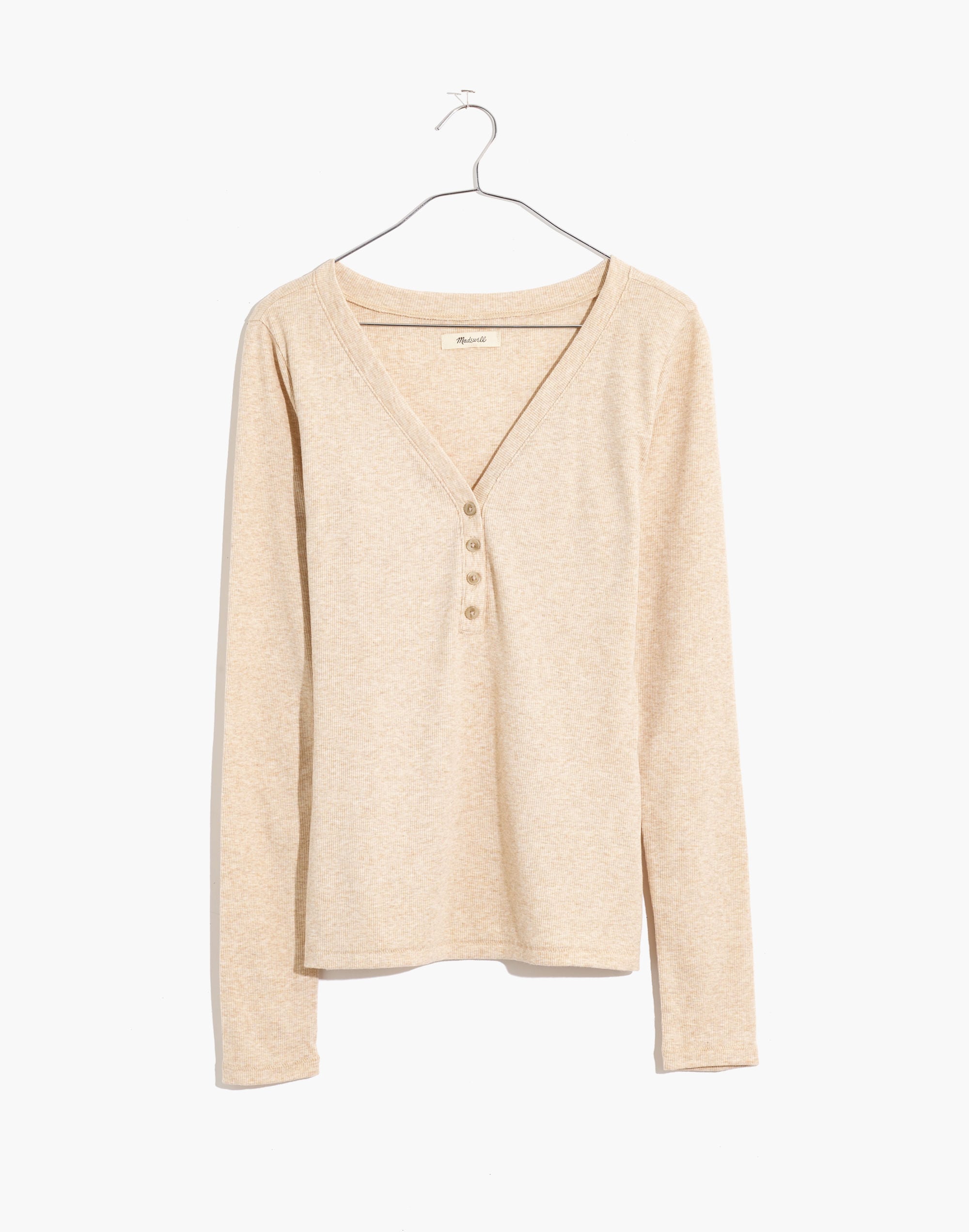 Fine Ribbed Henley Tee