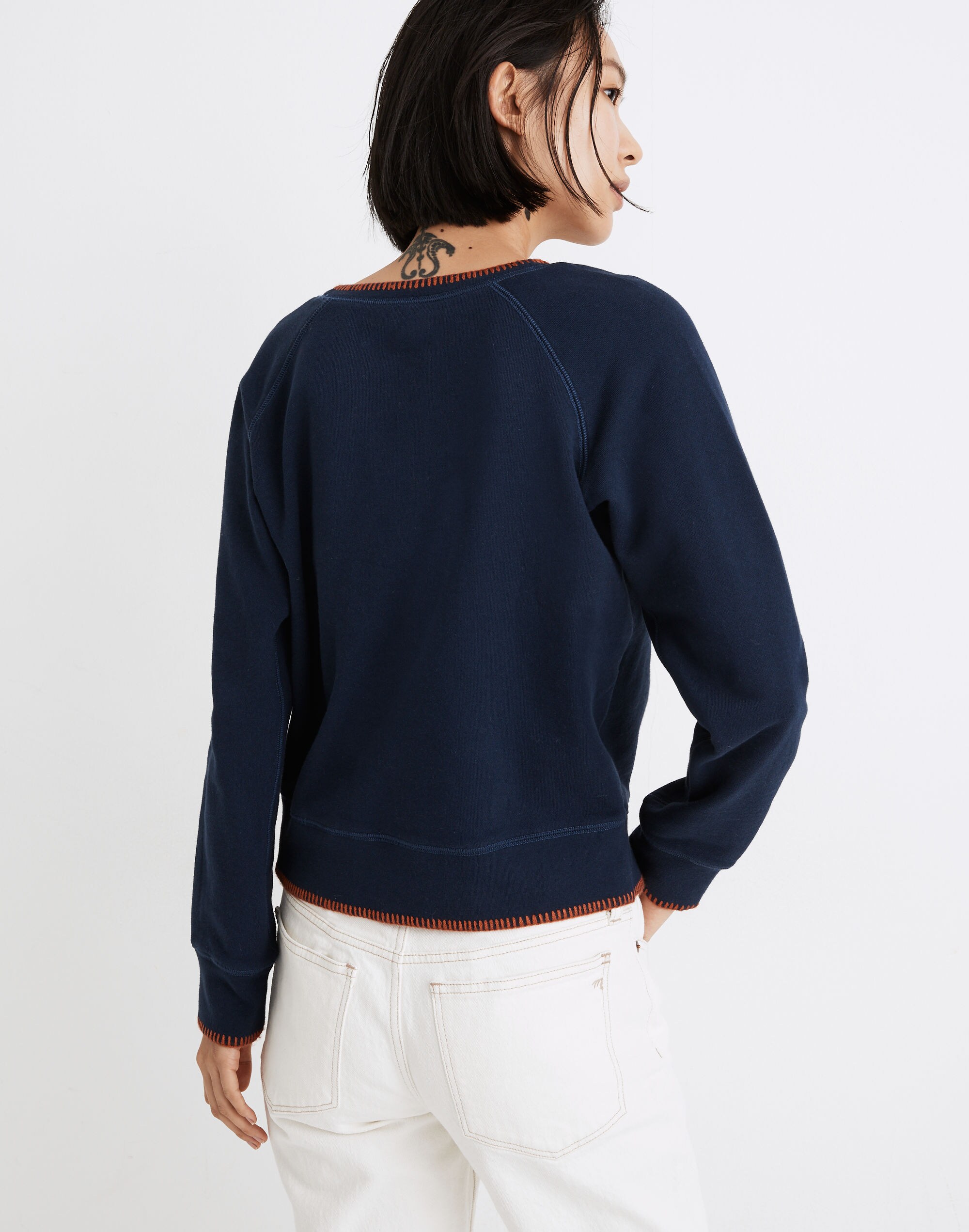 Stitched Shrunken Sweatshirt