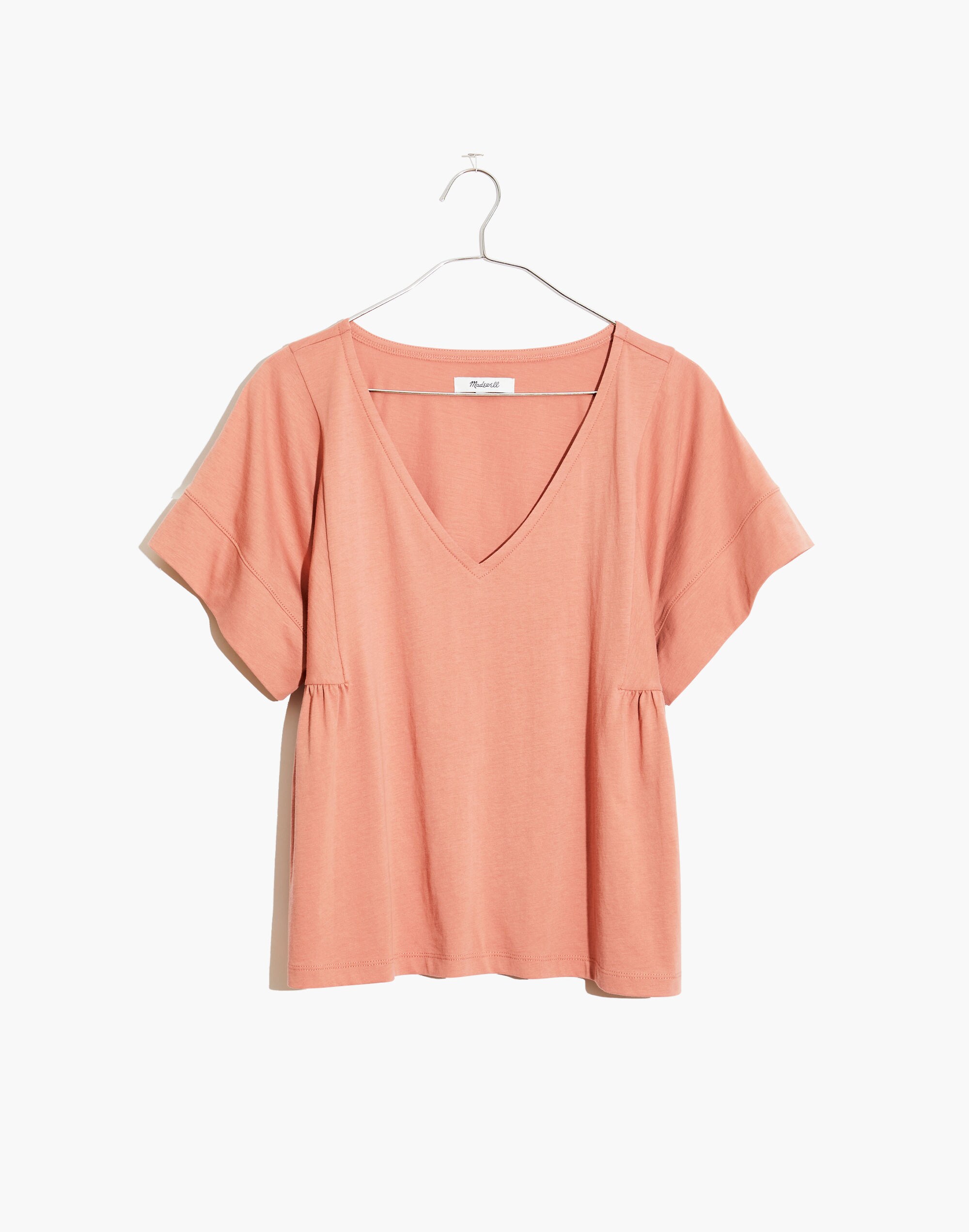 Supima&reg; Cotton Flutter-Sleeve Tee