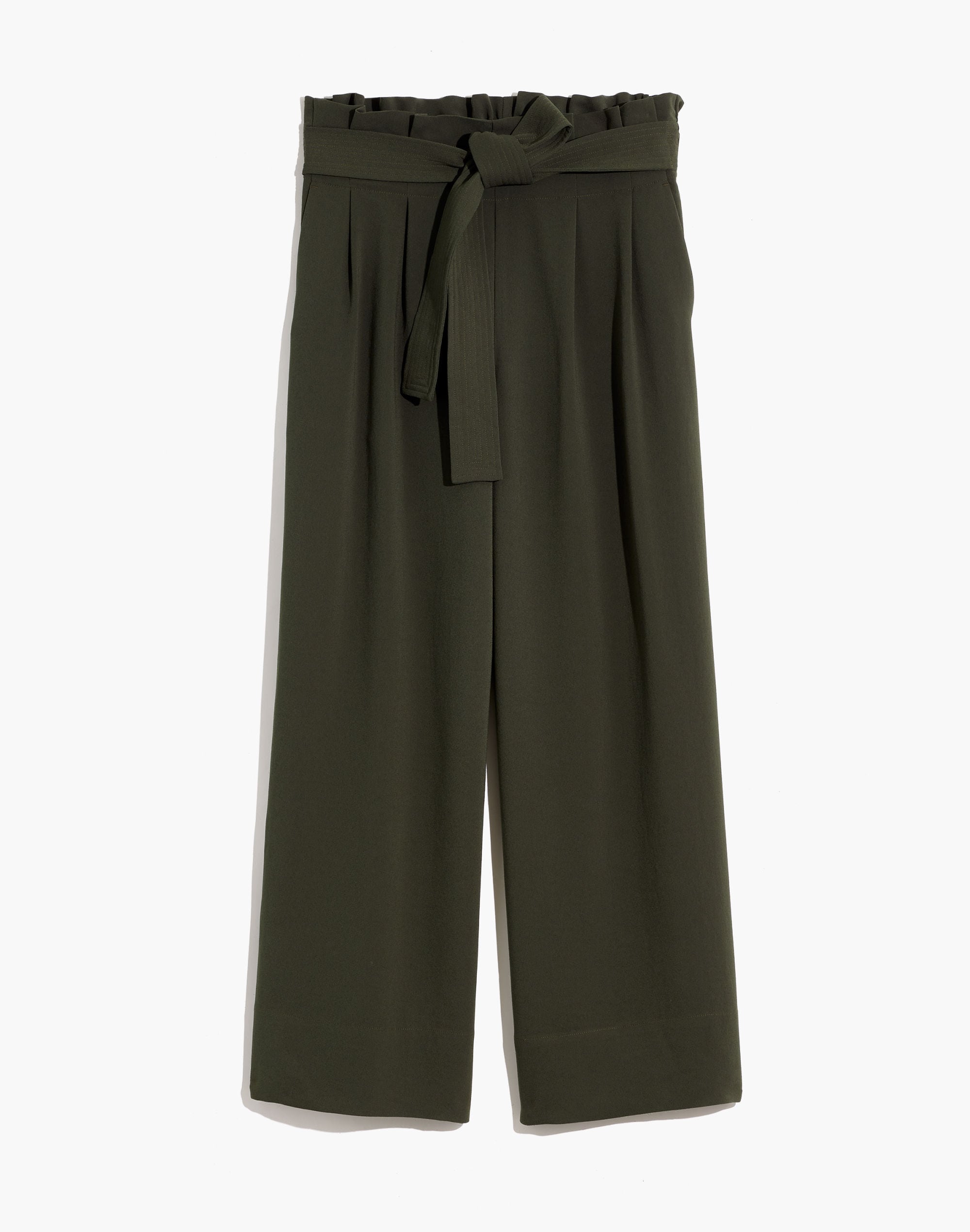 Tie-Waist Huston Pull-On Crop Pants
