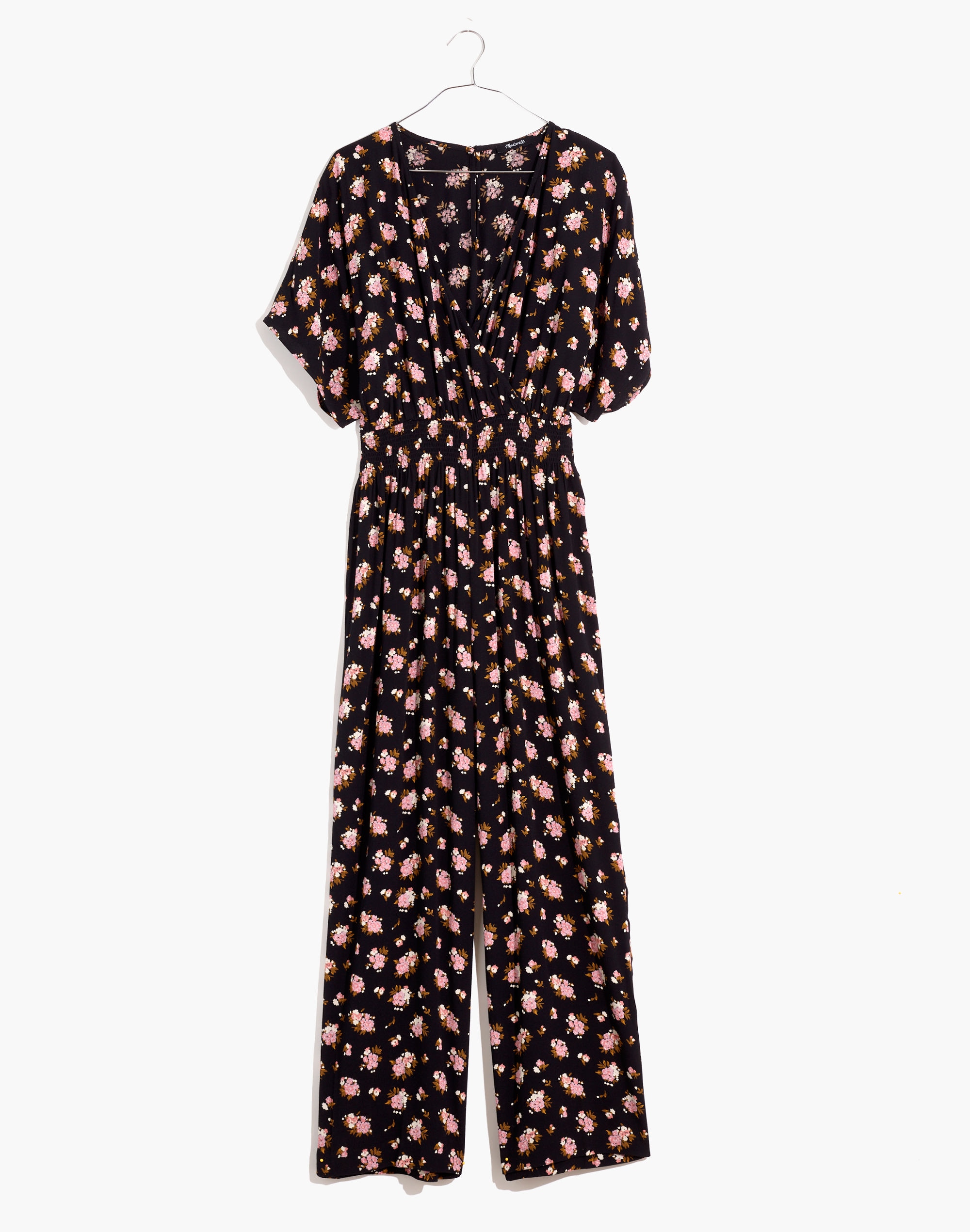 Smocked-Waist Jumpsuit in Homestead Bouquet