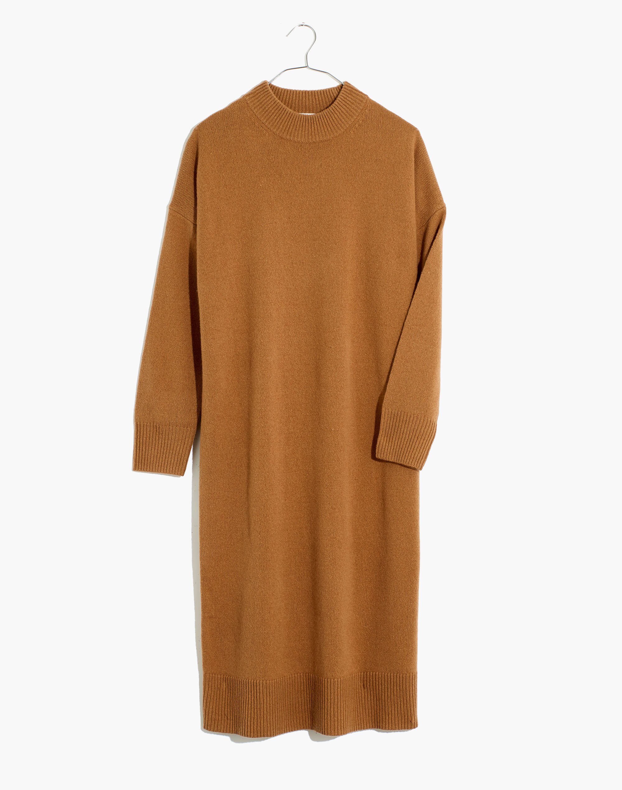 Petite (Re)sourced Cashmere Mockneck Midi Sweater Dress