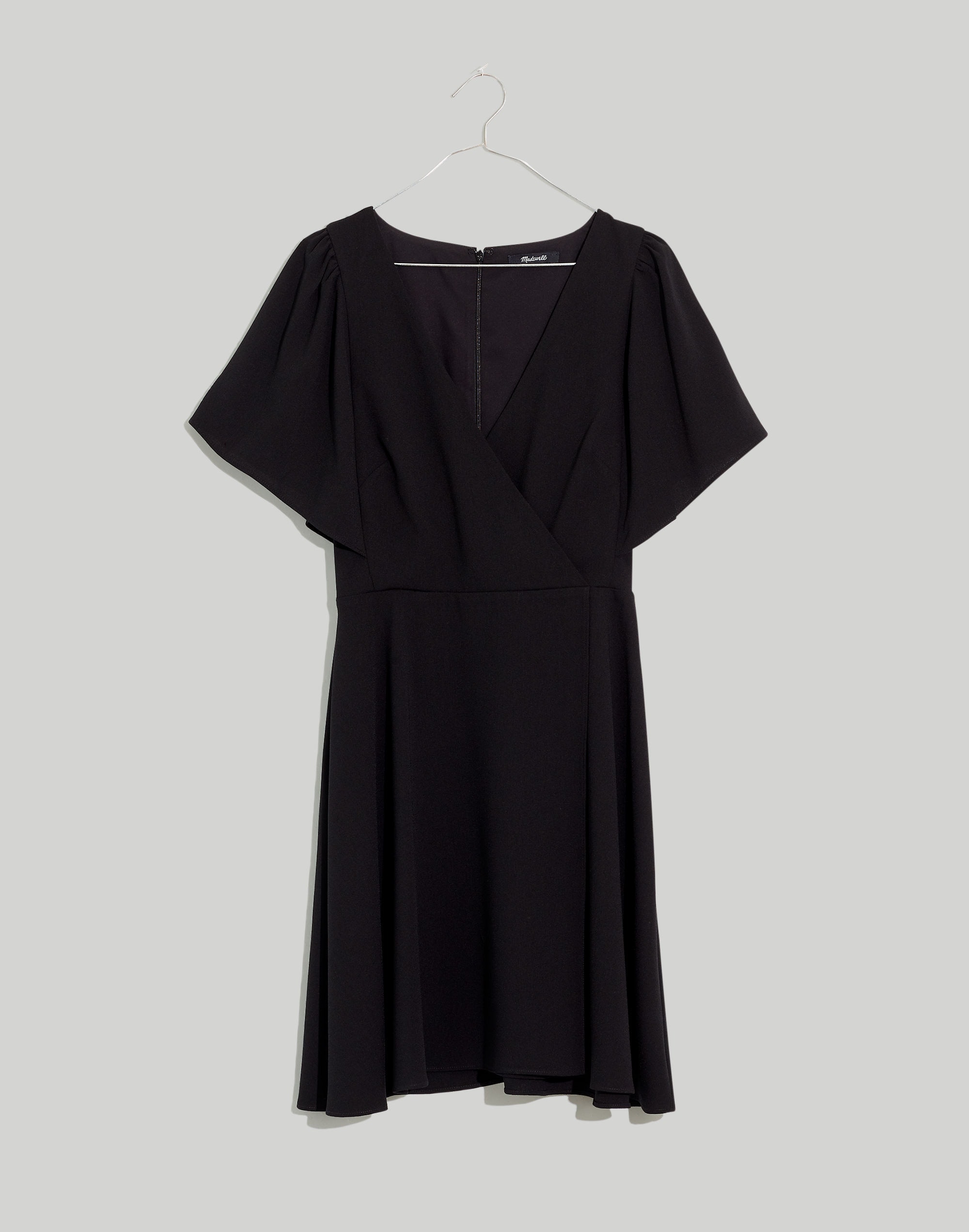 Cape-Sleeve Mini Dress