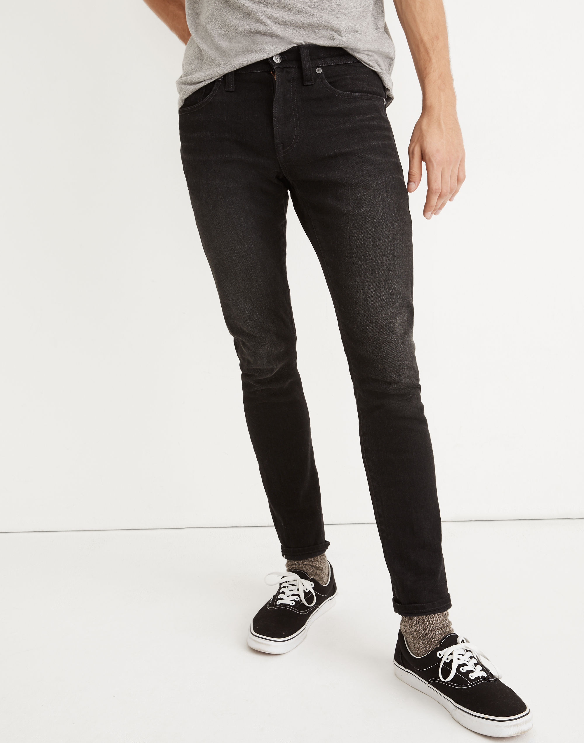 Selvedge Skinny Authentic Flex Jeans in Northfleet Wash