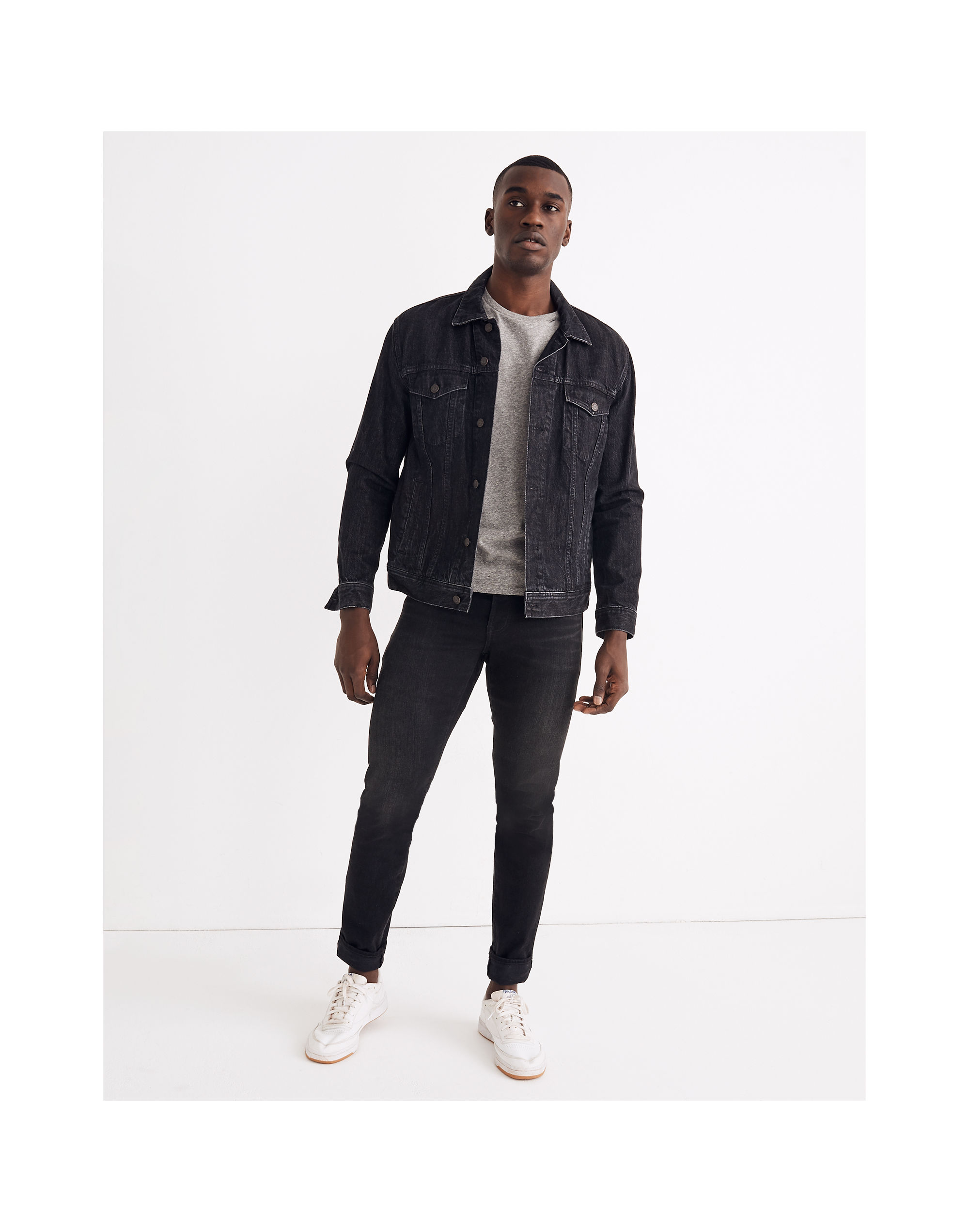 Selvedge Athletic Slim Authentic Flex Jeans in Northfleet Wash