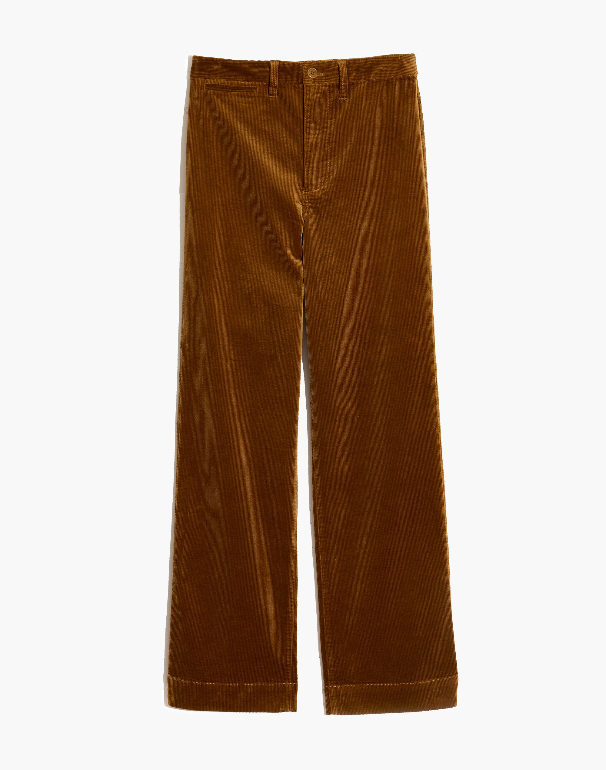 Slim Emmett Wide-Leg Full-Length Pants in Corduroy