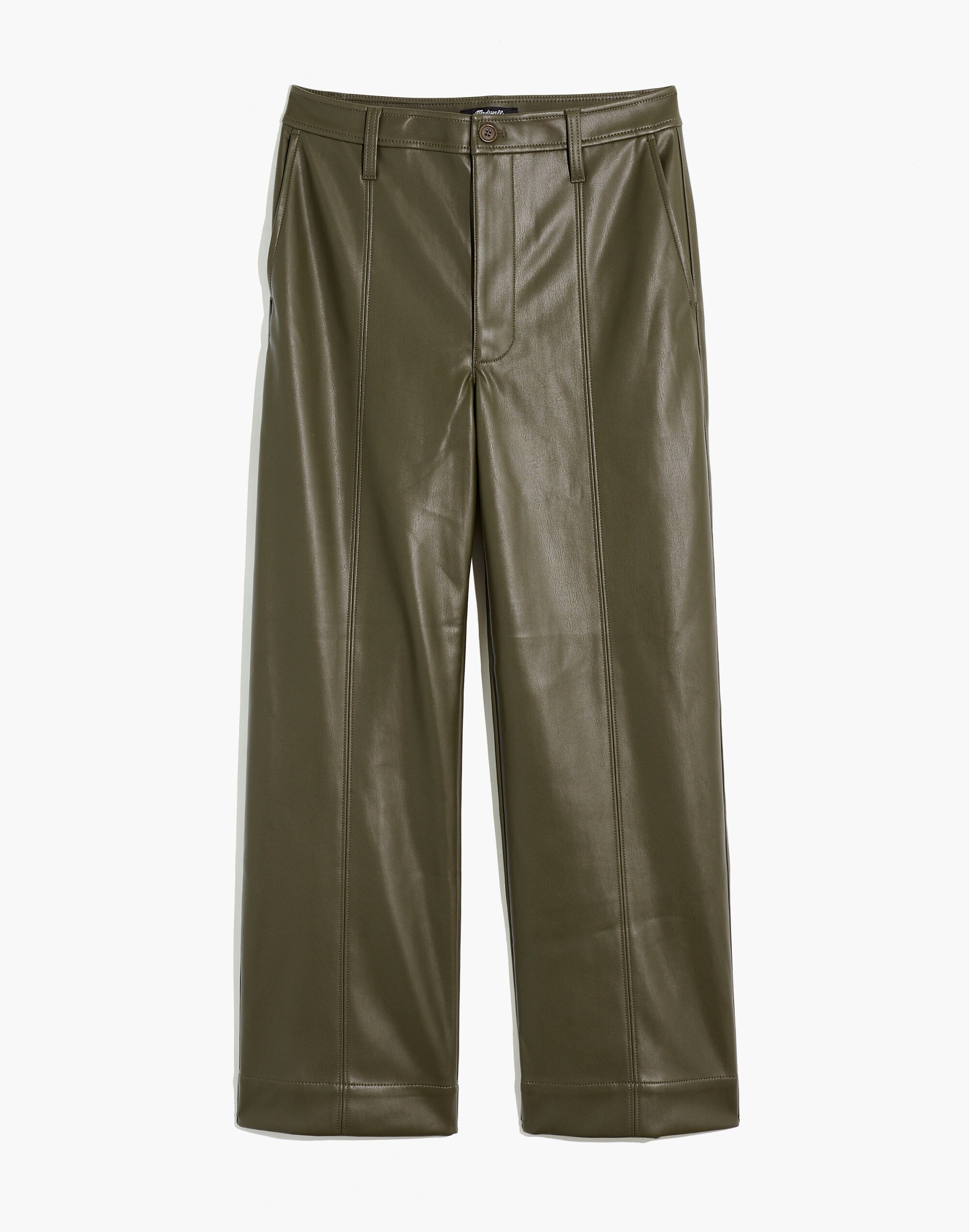 Slim Emmett Wide-Leg Pants in Vegan Leather