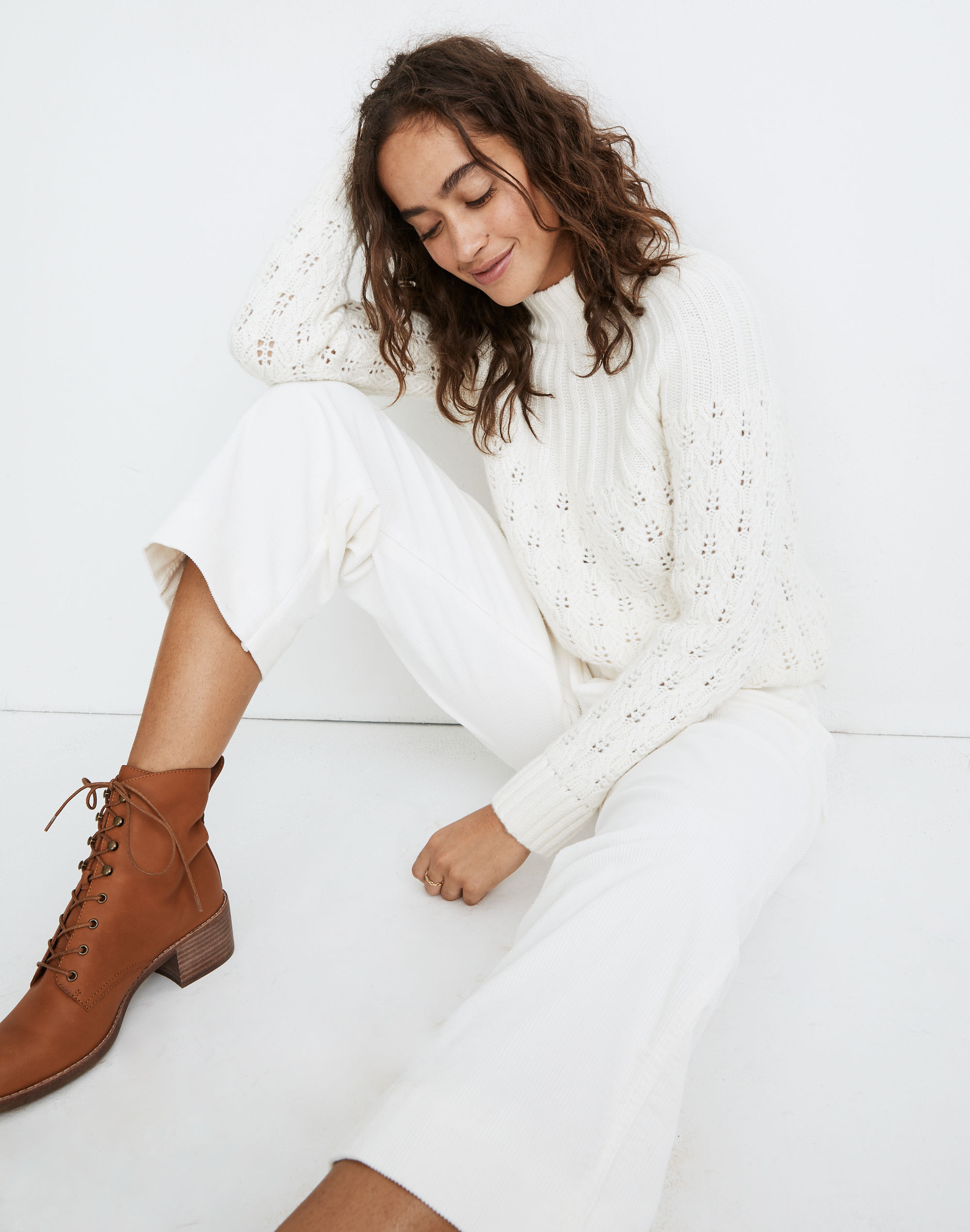 Slim Emmett Wide-Leg Pants in Corduroy