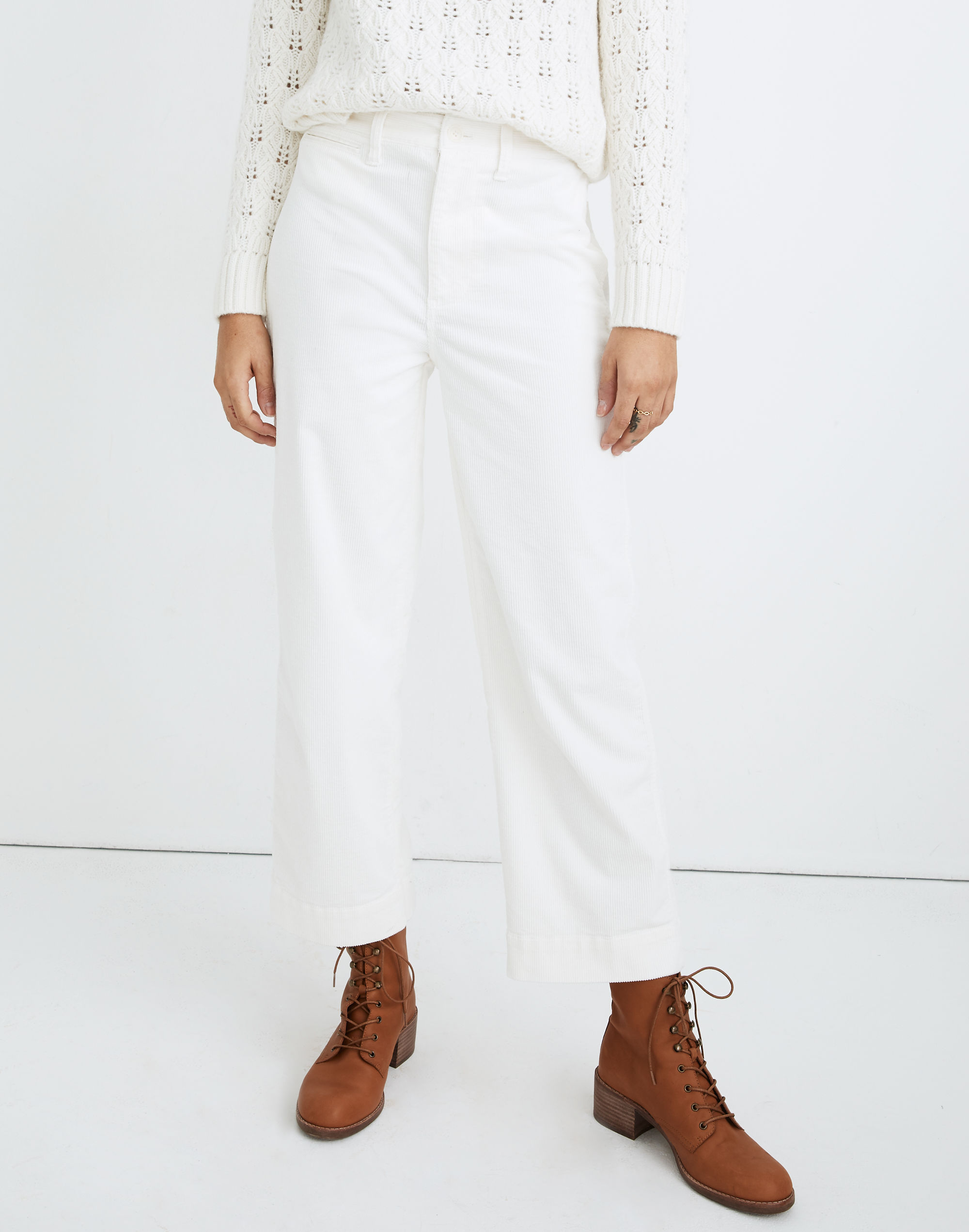 Slim Emmett Wide-Leg Pants in Corduroy