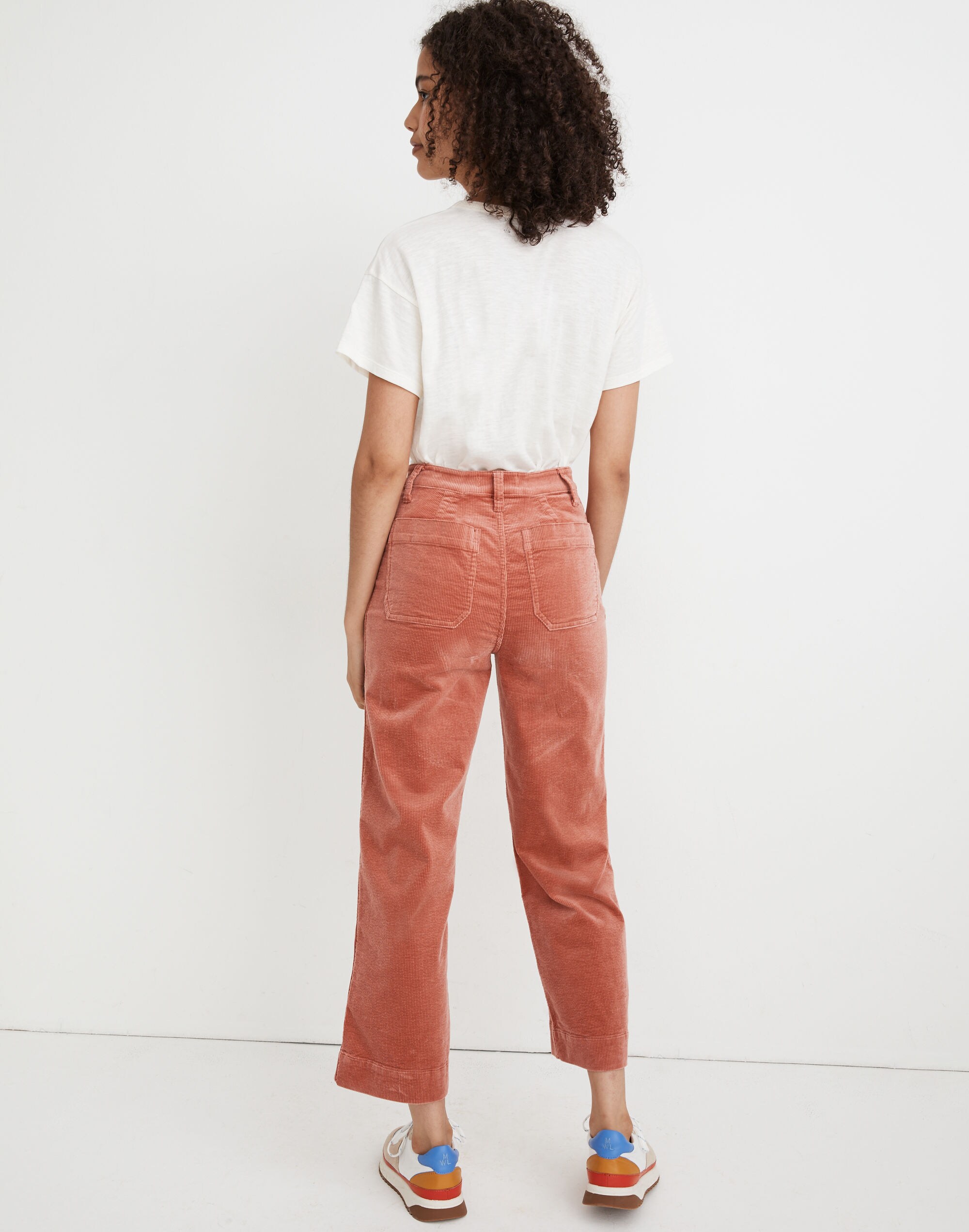 Slim Emmett Wide-Leg Pants in Corduroy