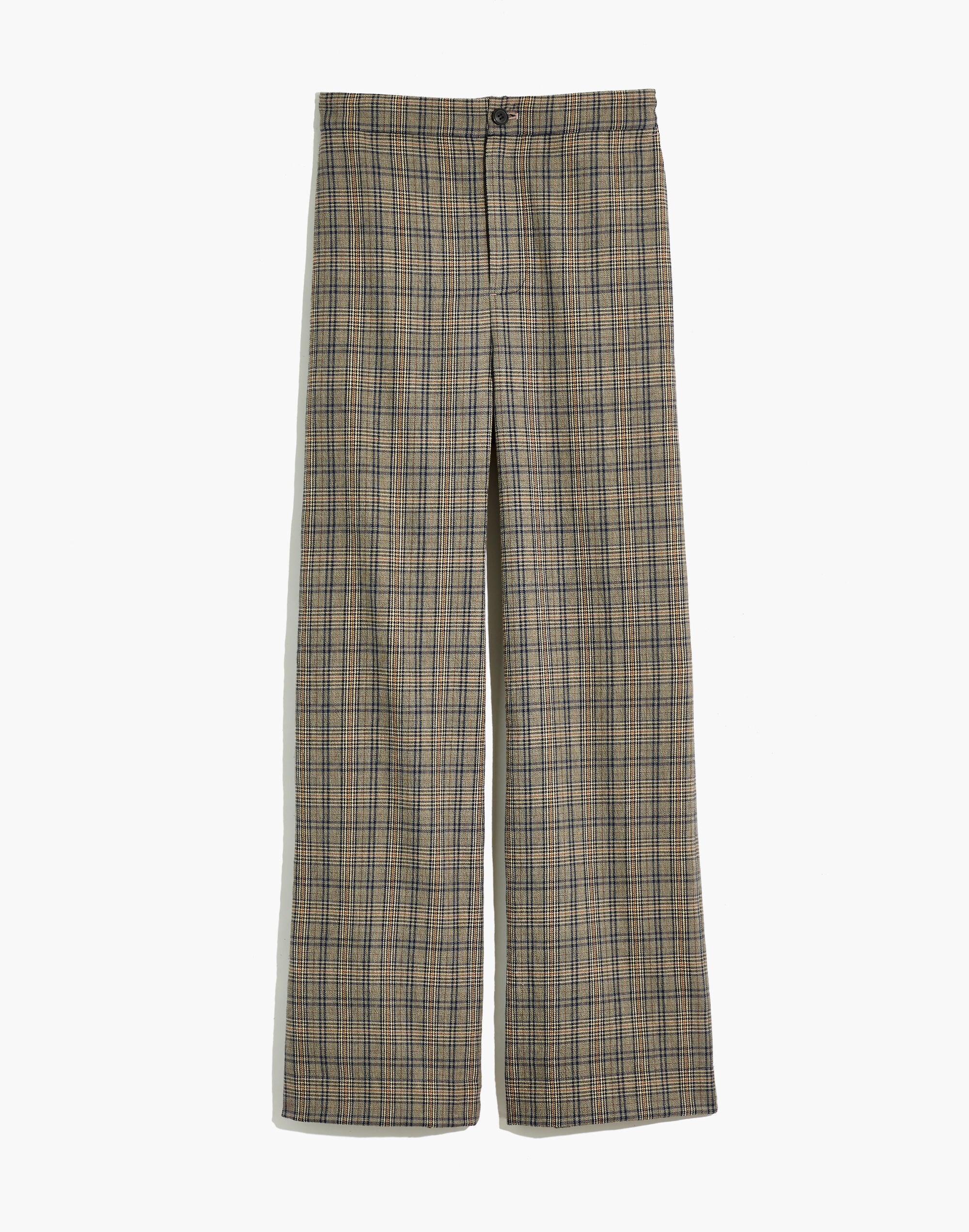 Huston Pull-On Full-Length Pants in Miltmore Plaid