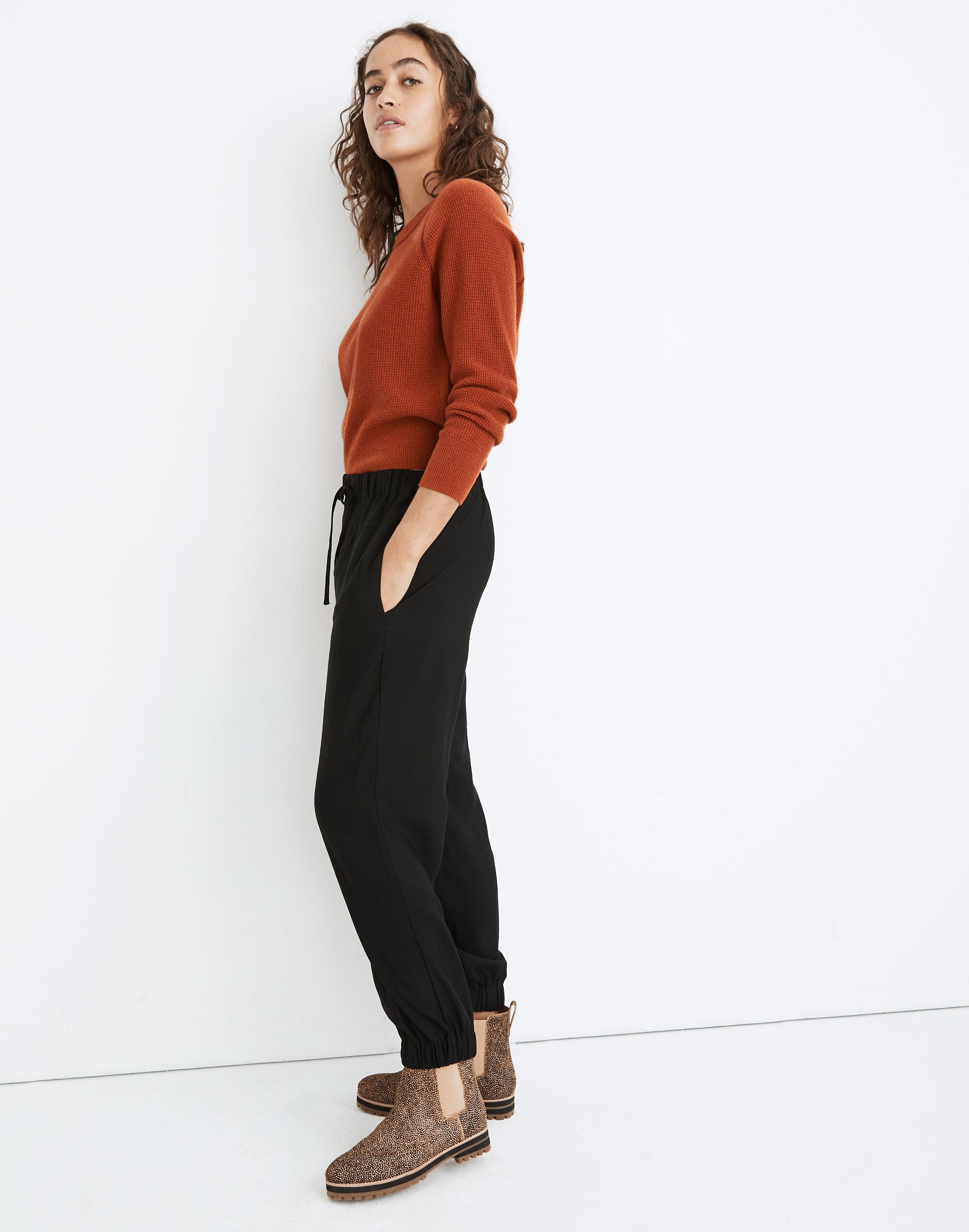Drapey Seamed Track Trousers