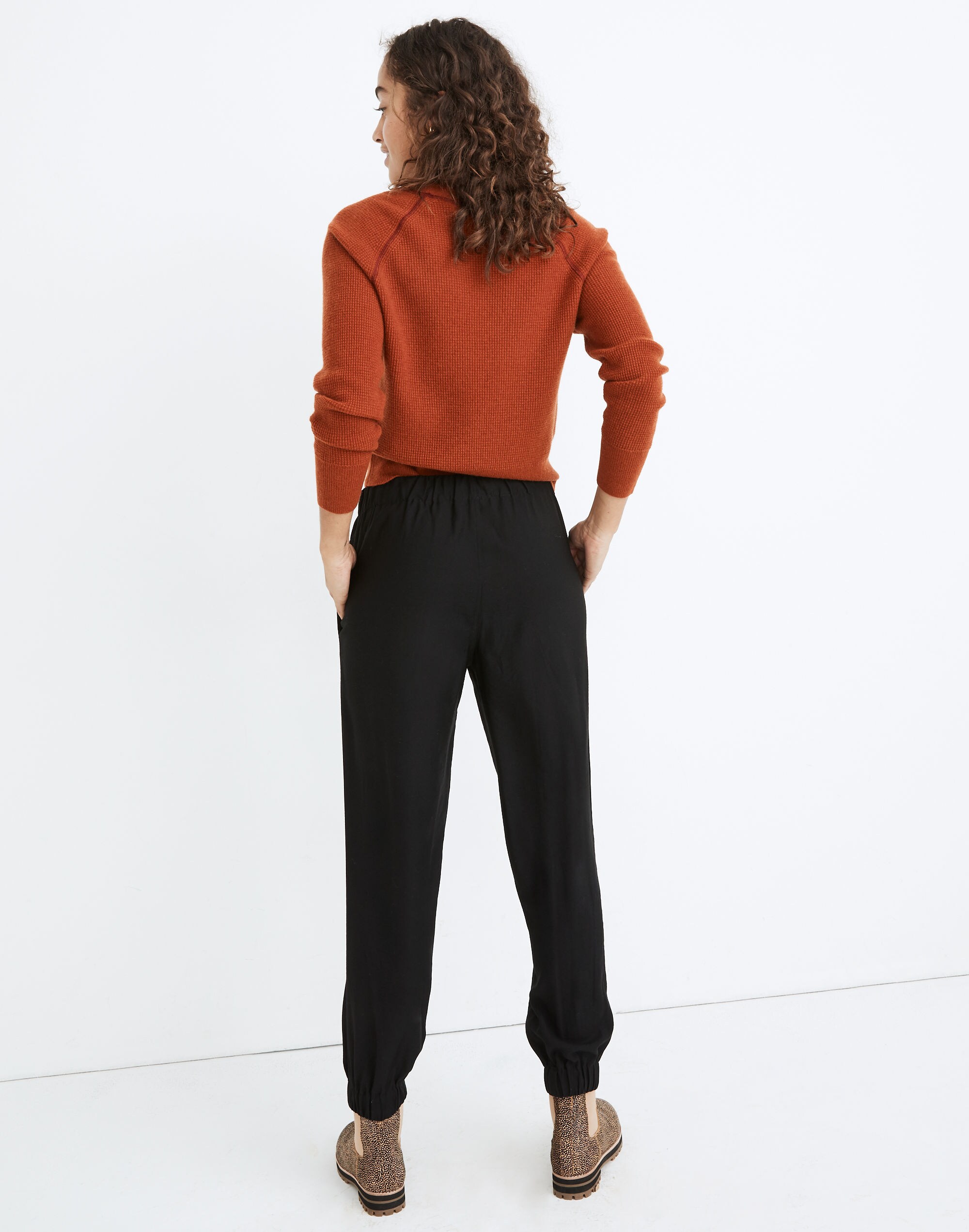 Drapey Seamed Track Trousers