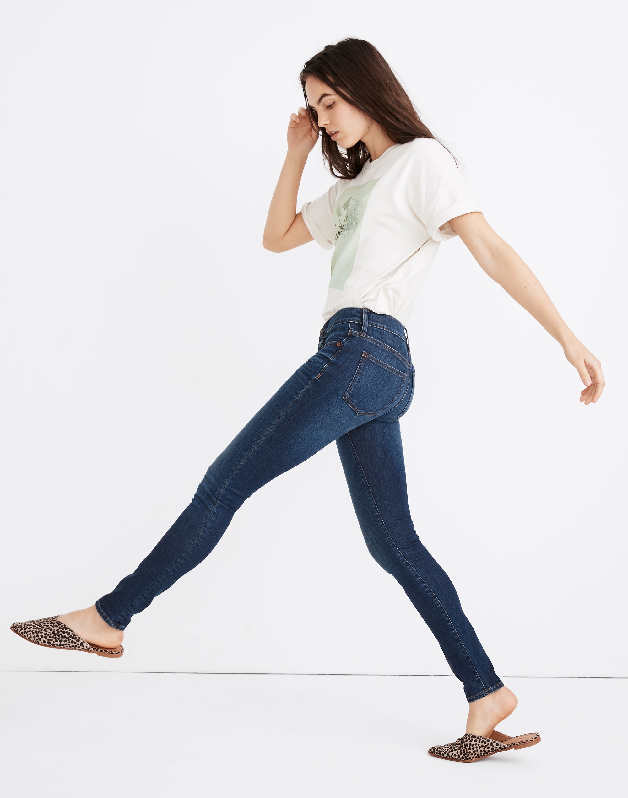 Tall 8" Skinny Jeans in Greendale Wash