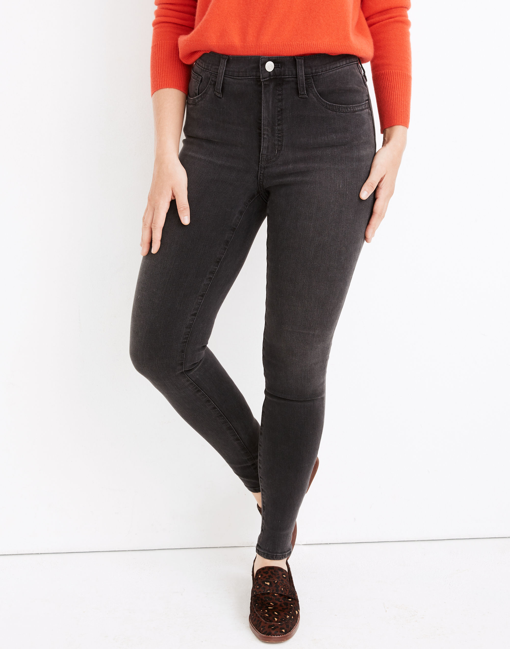 Petite Curvy High-Rise Skinny Jeans in Starkey Wash