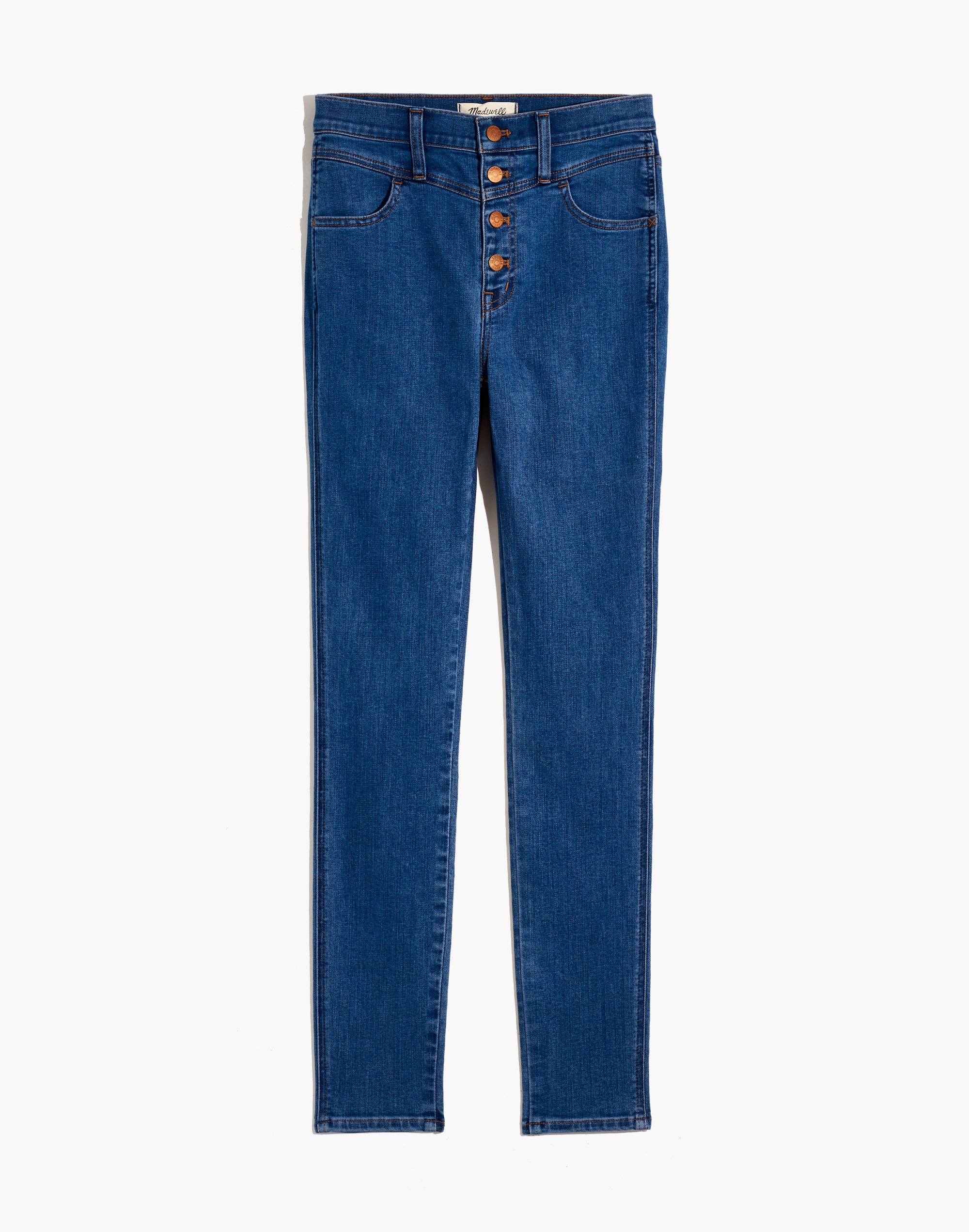 10" High-Rise Roadtripper Jeans in Eversall Wash: Button-Front Yoke Edition