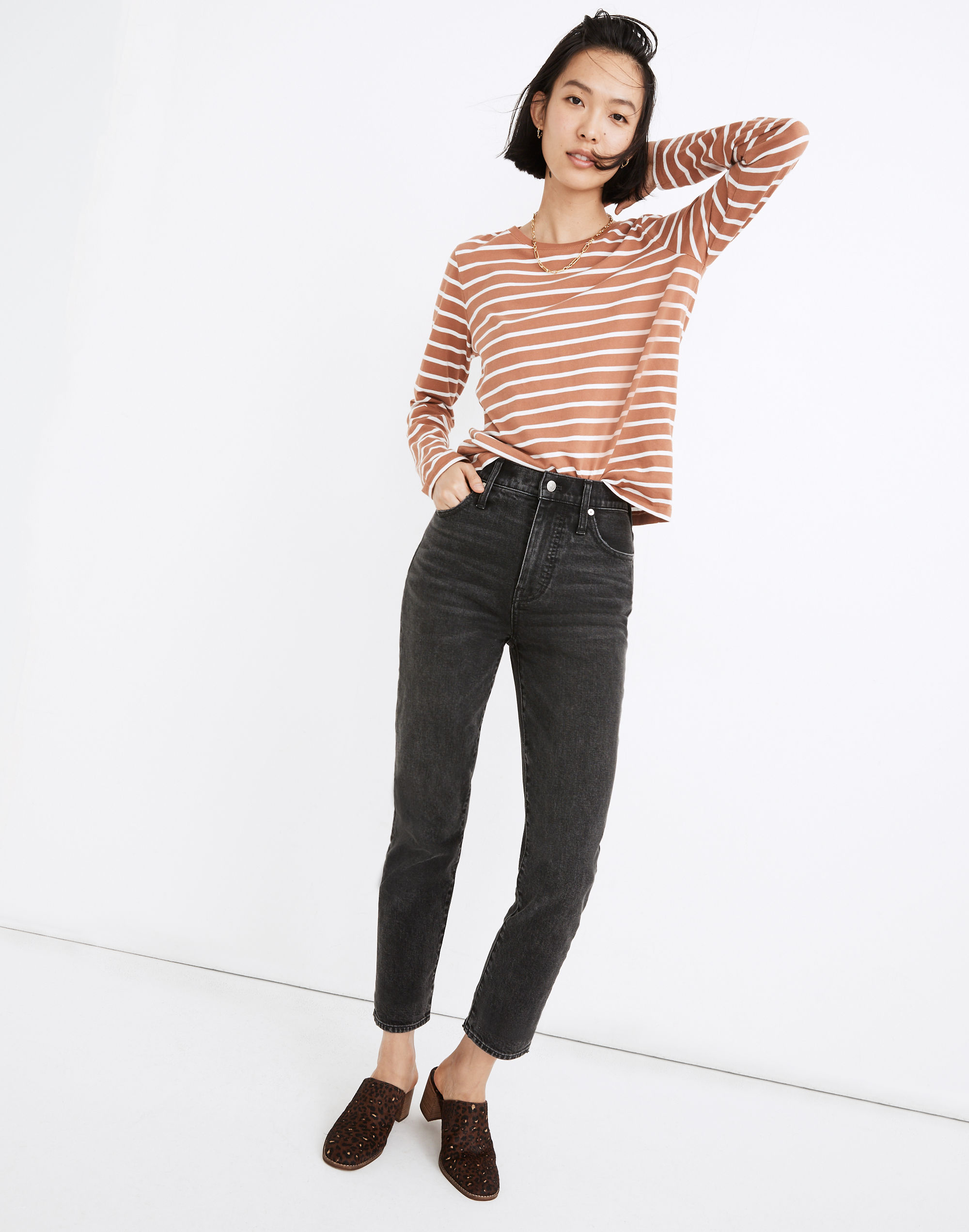 the perfect vintage ankle jean in claybrook wash