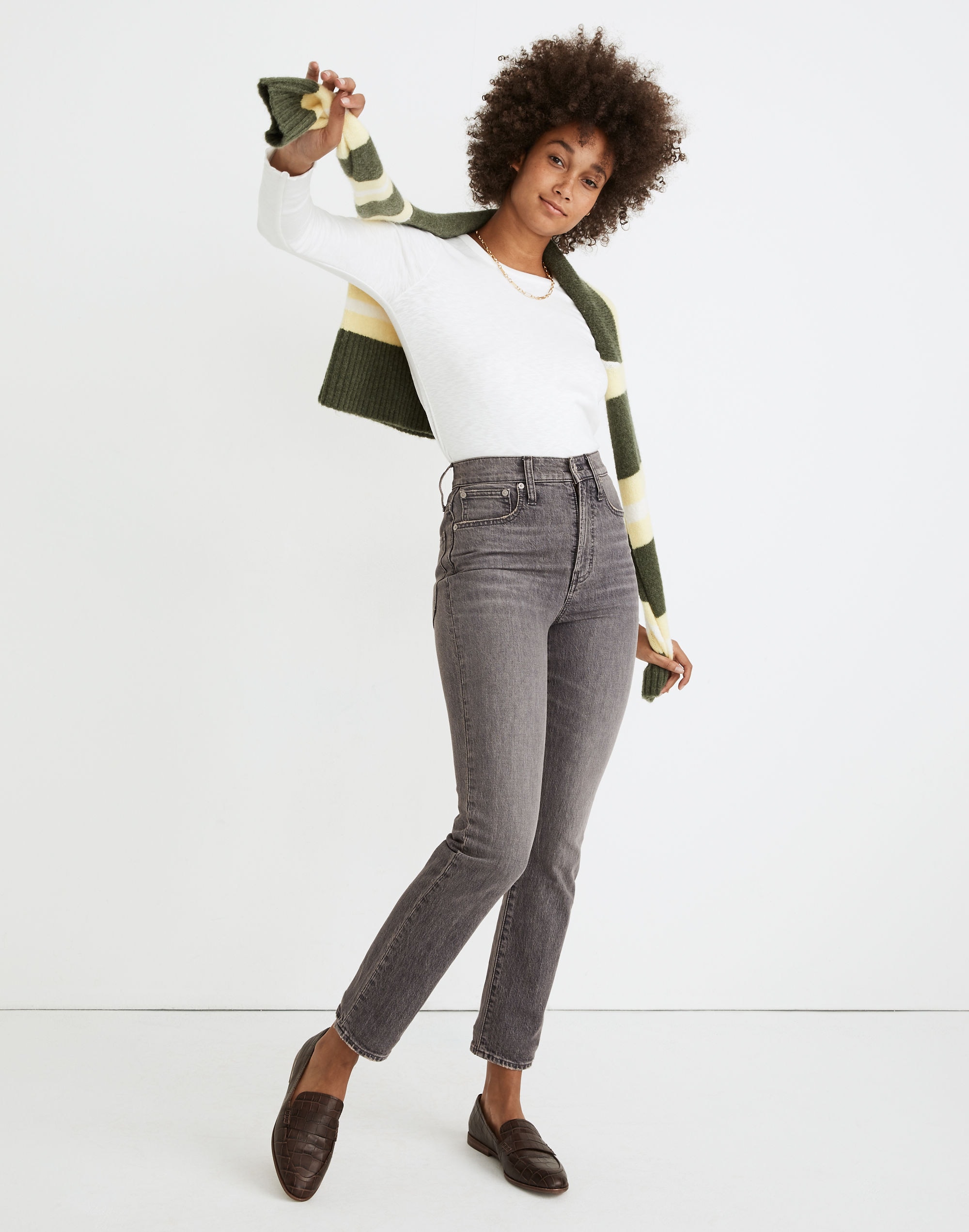 the perfect vintage ankle jean in dennison wash