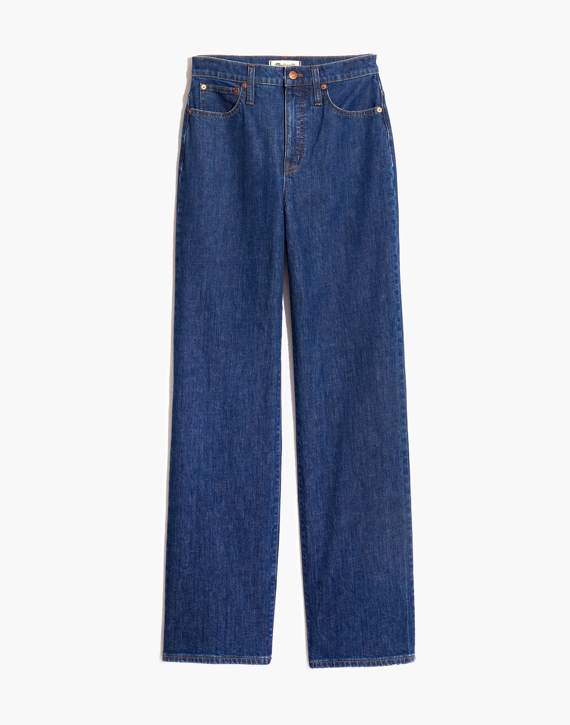 Slim Wide-Leg Full-Length Jeans in Birley Wash