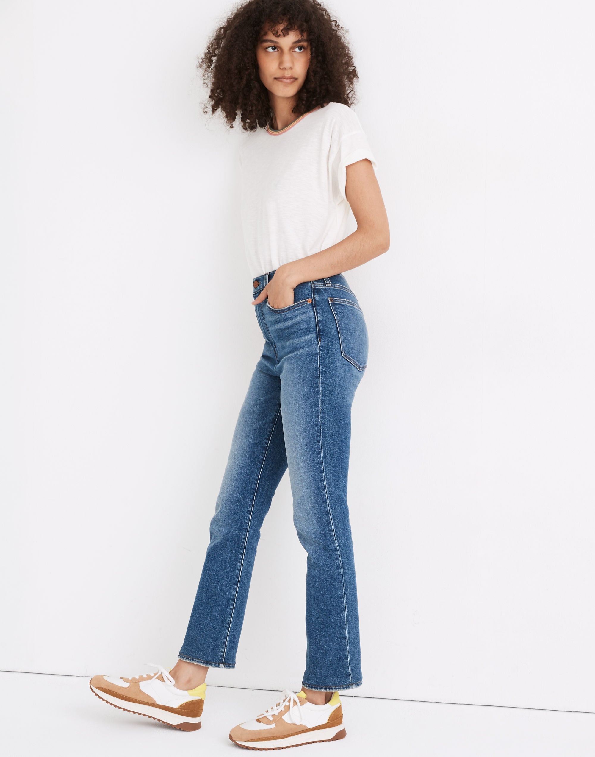 Petite Slim Demi-Boot Jeans in Northaven Wash