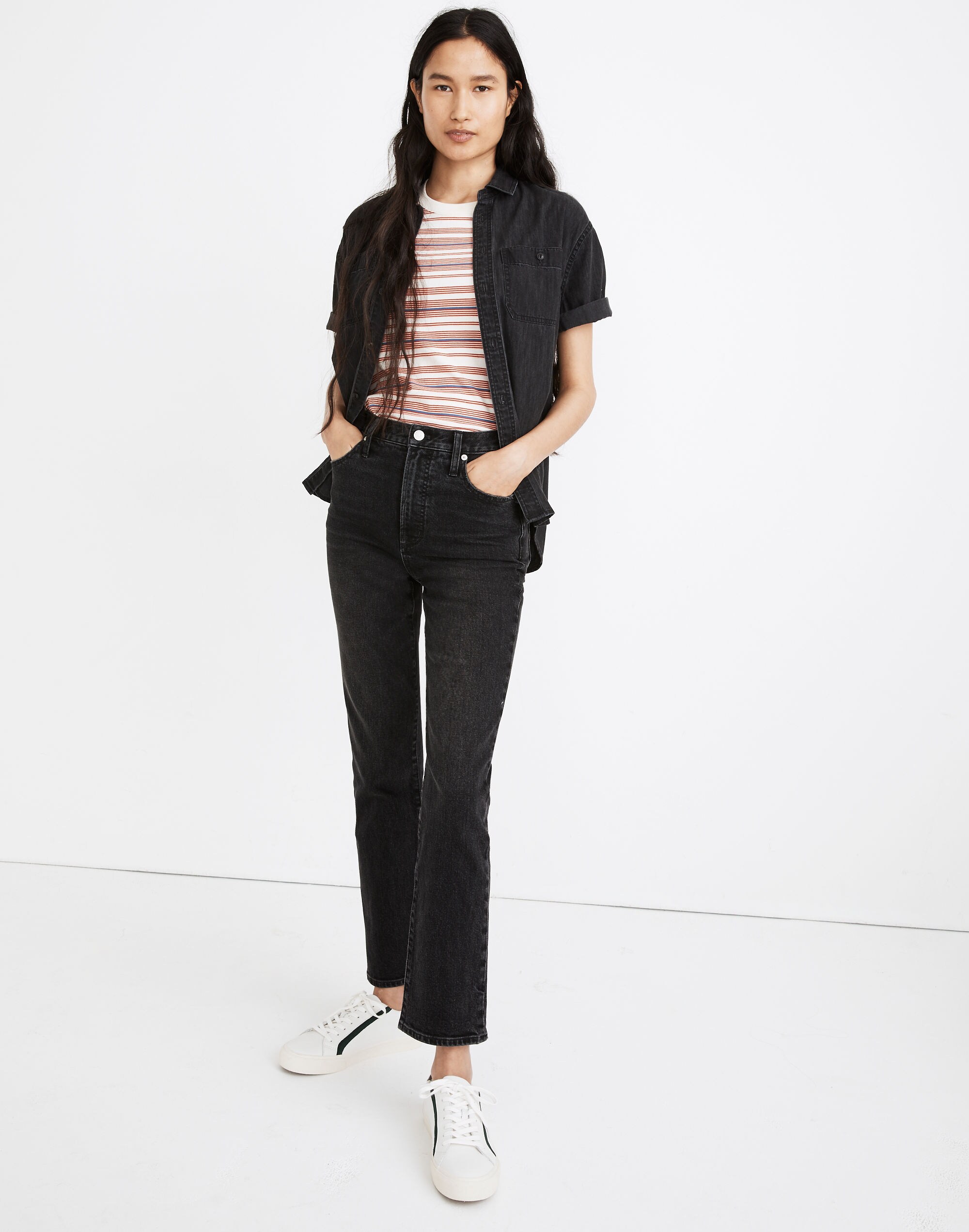 Slim Demi-Boot Jeans in Barnsbury Wash