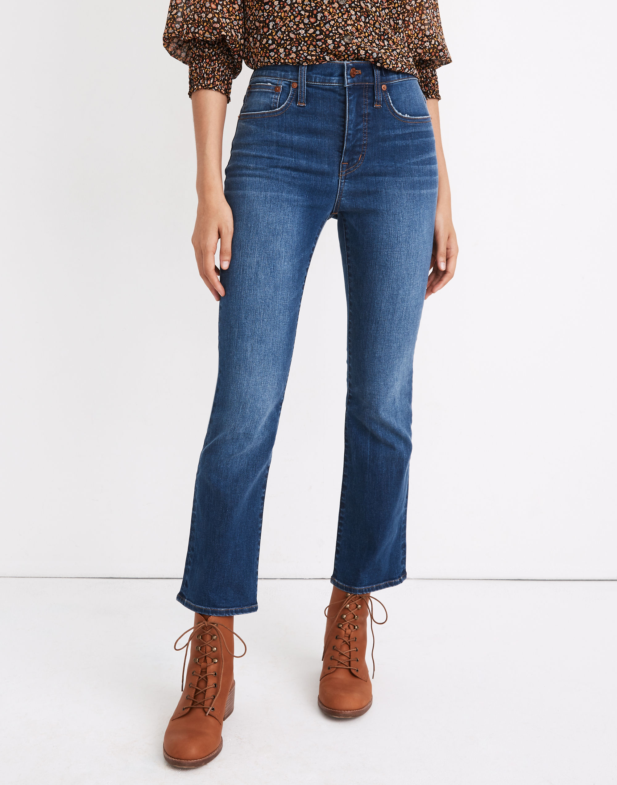 Petite Cali Demi-Boot Jeans in Lockwood Wash