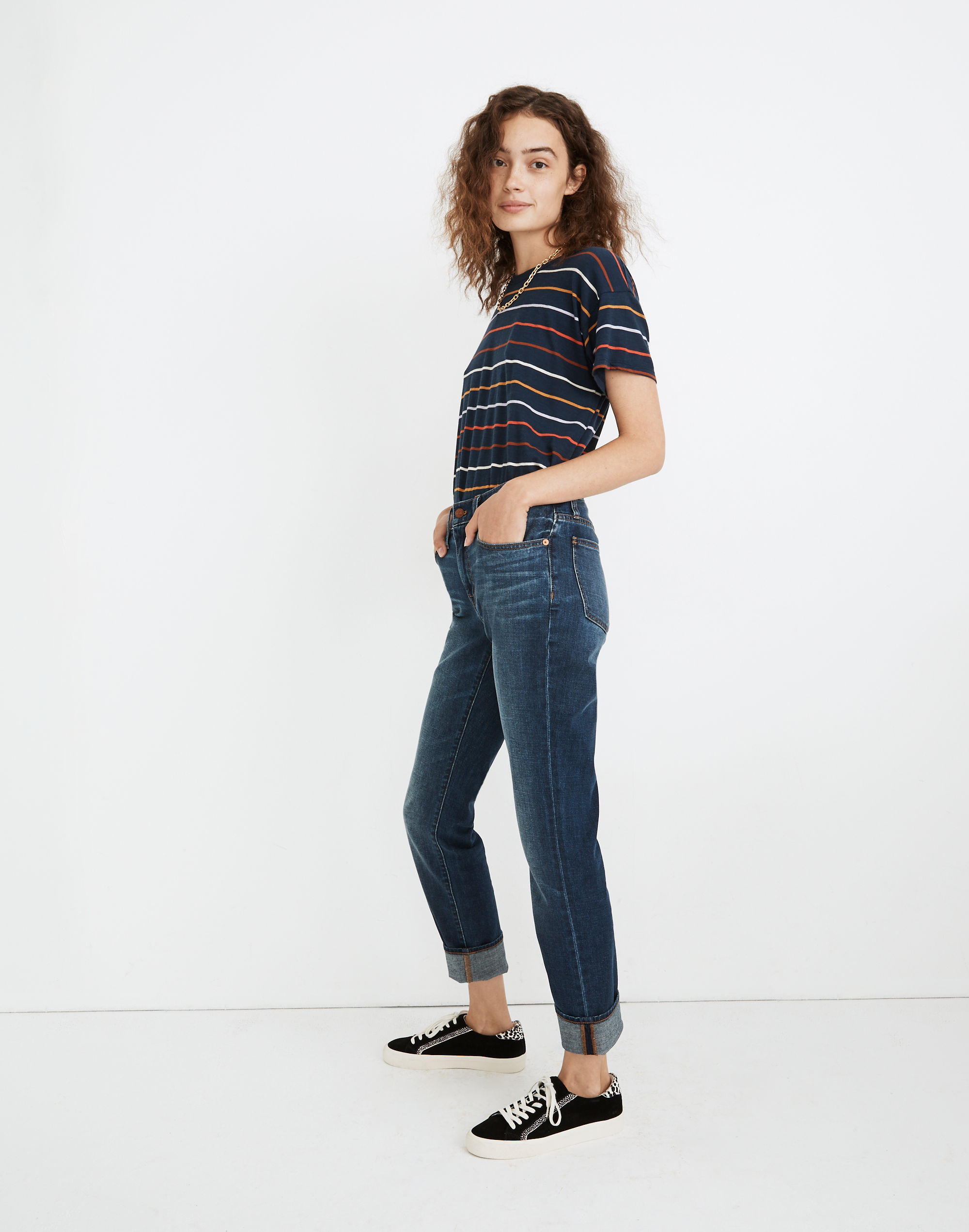 The Petite Slim Boyjean in Ellers Wash