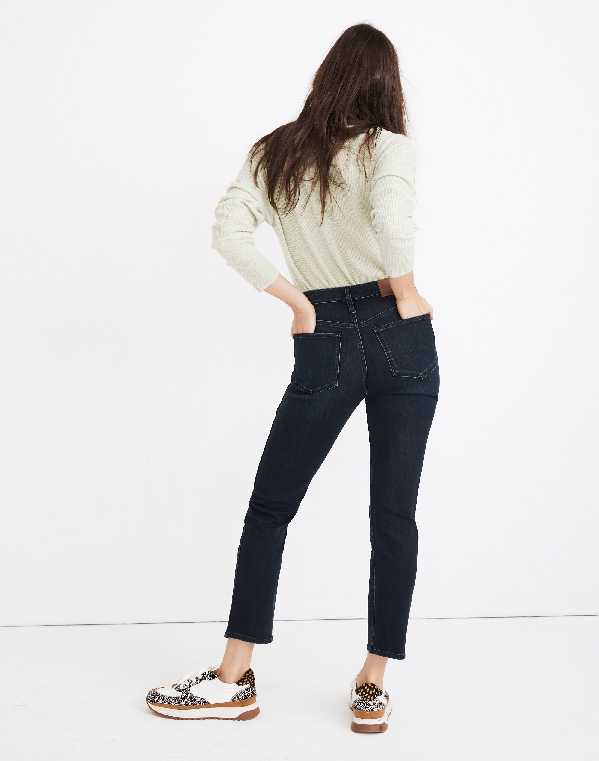 Tall Stovepipe Jeans in Macintosh Wash: TENCEL&trade; Denim Edition